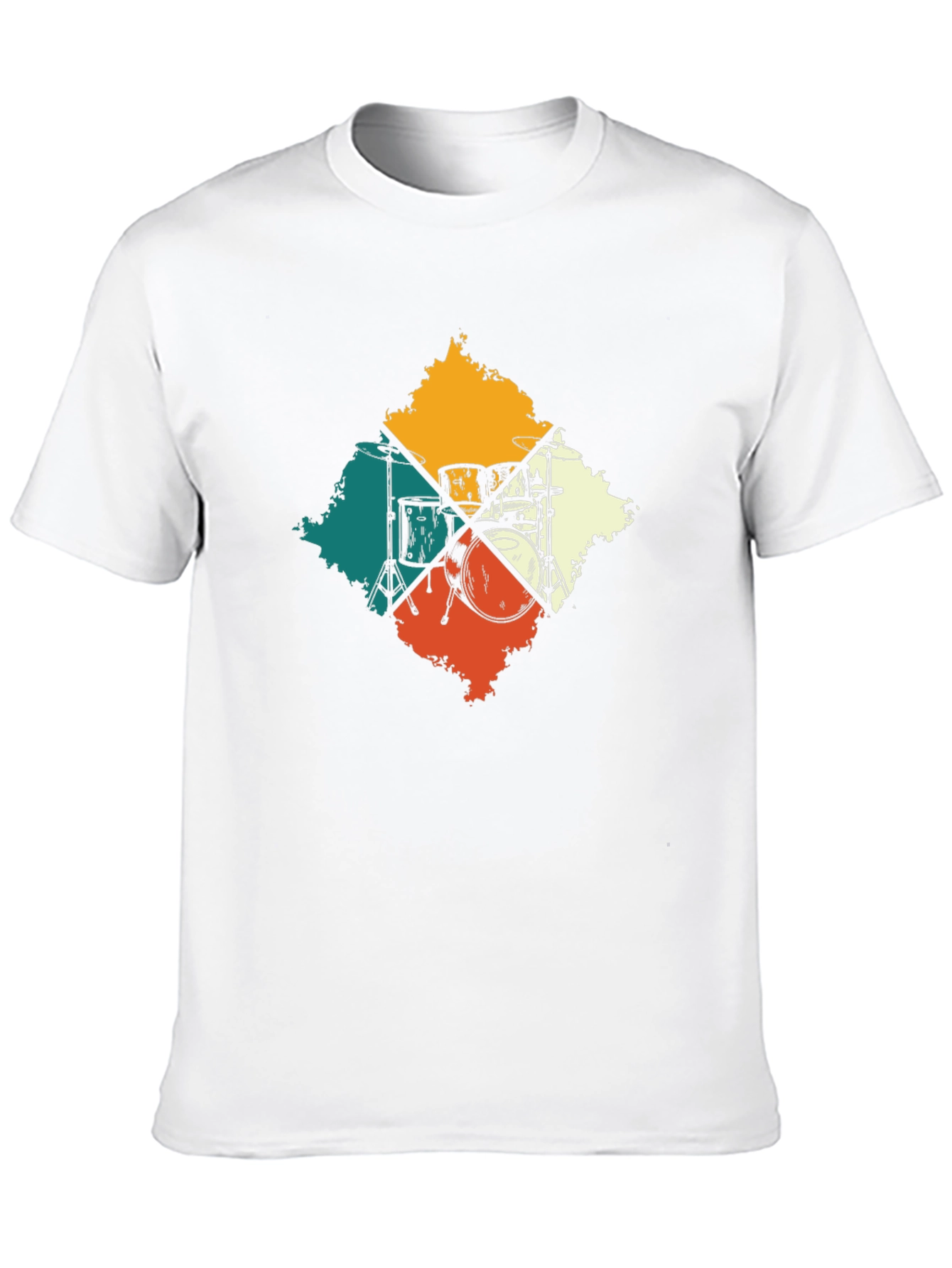 Retro Drum Set T-Shirt: Musicians Style