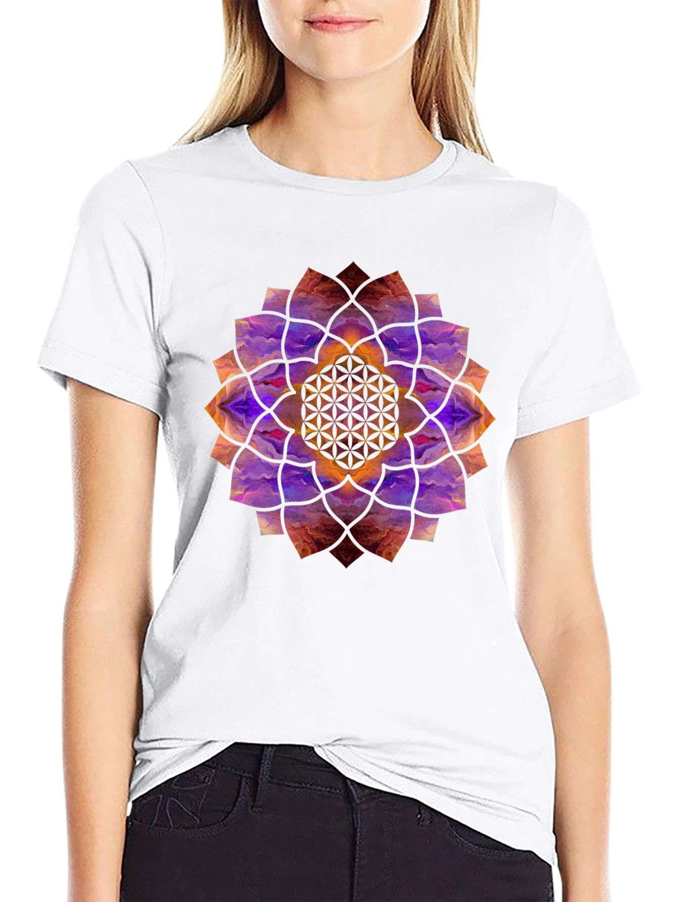 Mystic Mandala Black T-Shirt