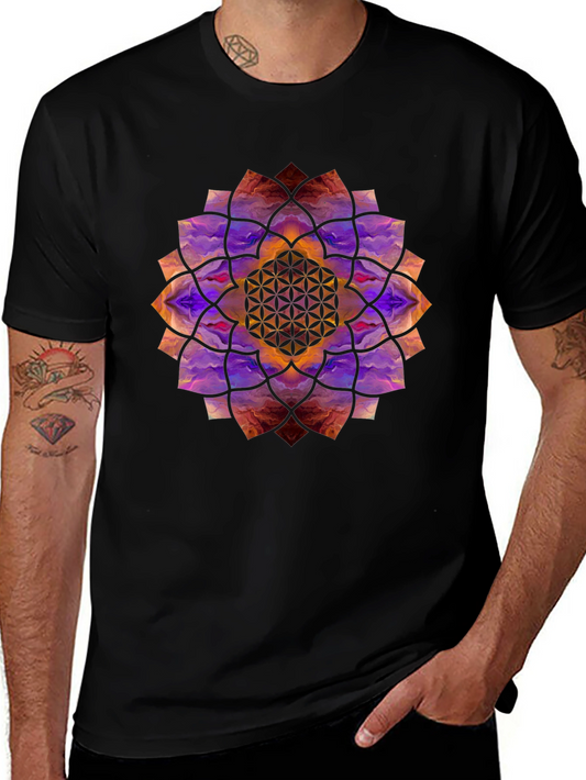 Mystic Mandala Black T-Shirt