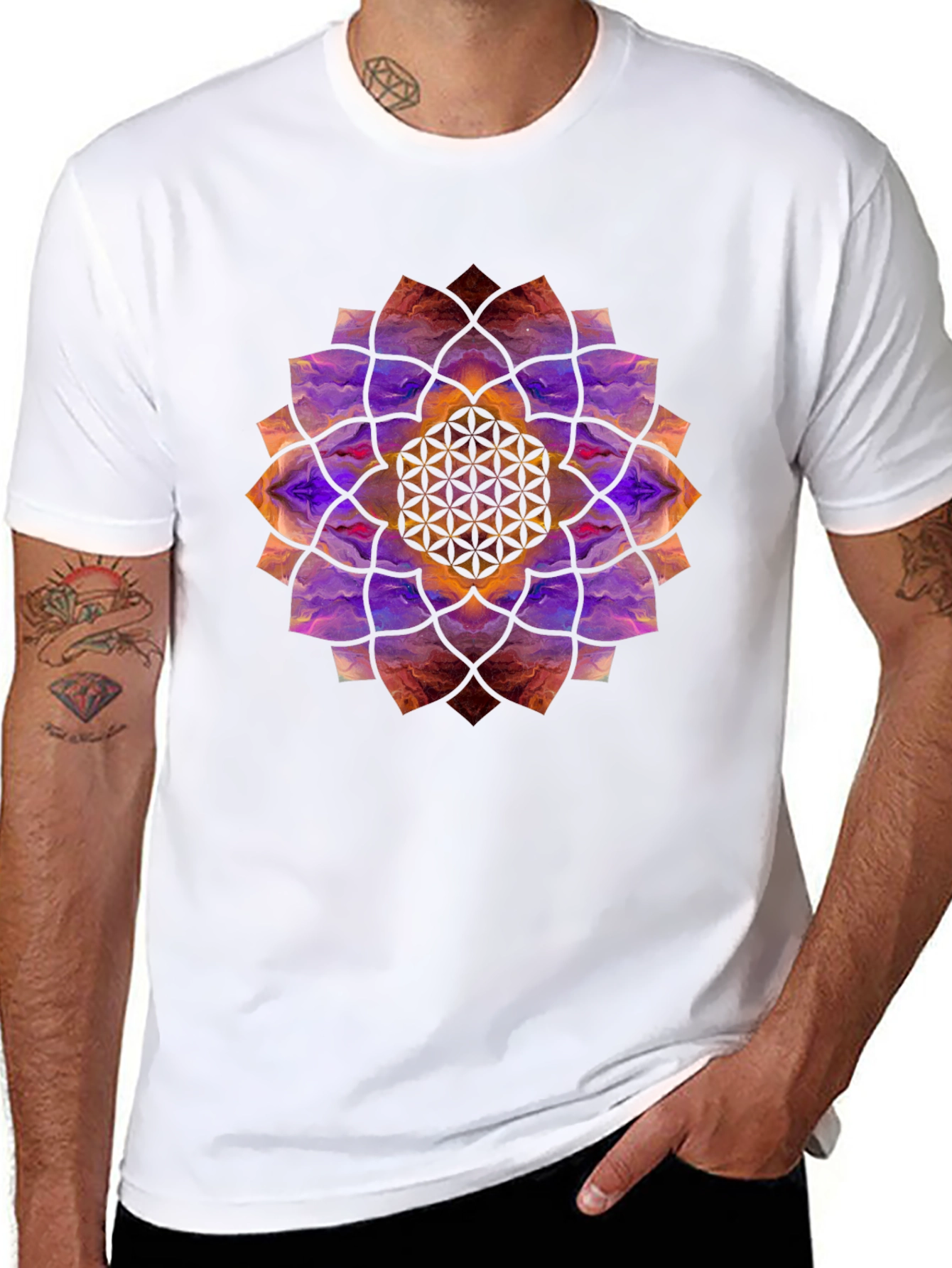 Mystic Mandala Black T-Shirt