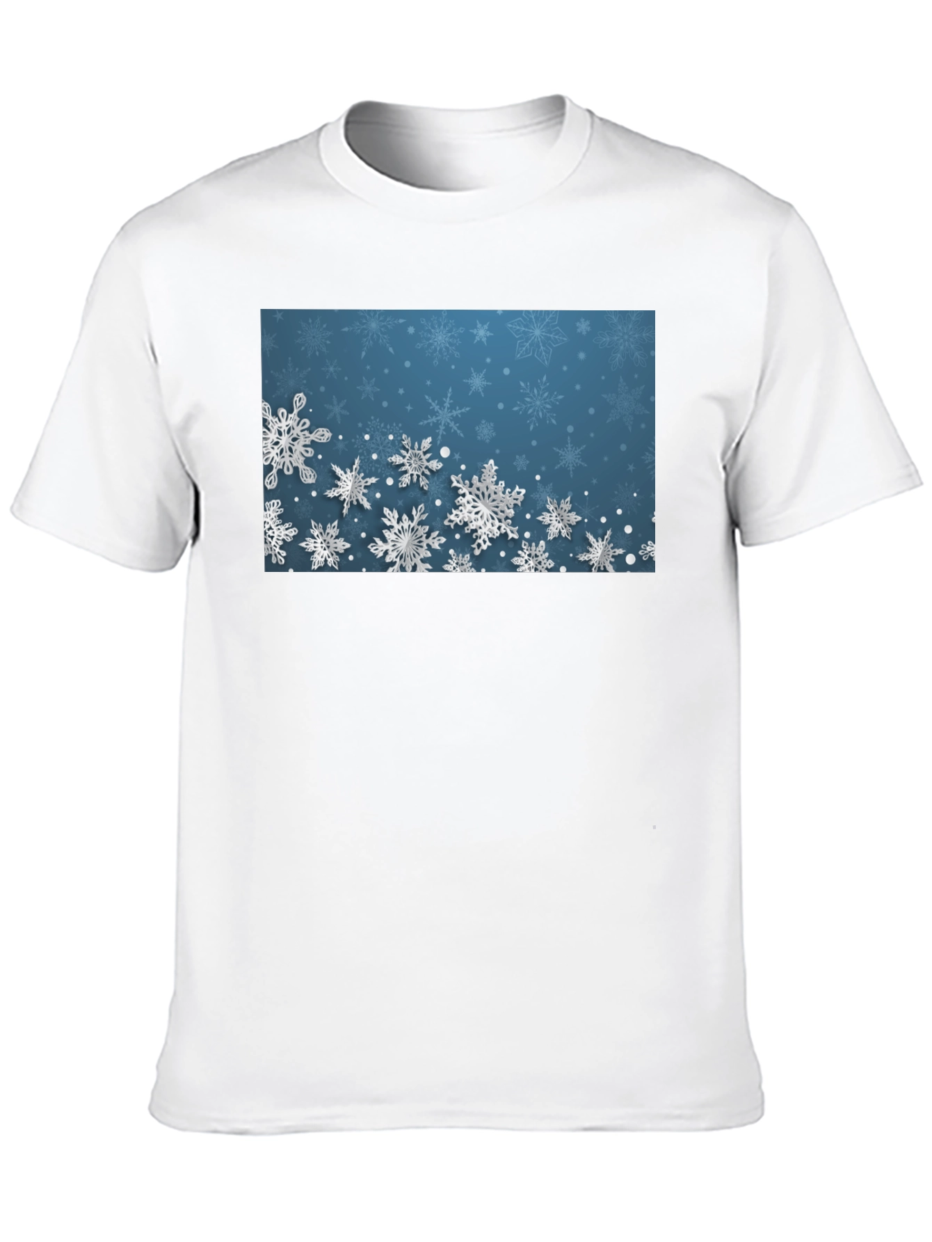 Snowflake Graphic Black T-Shirt