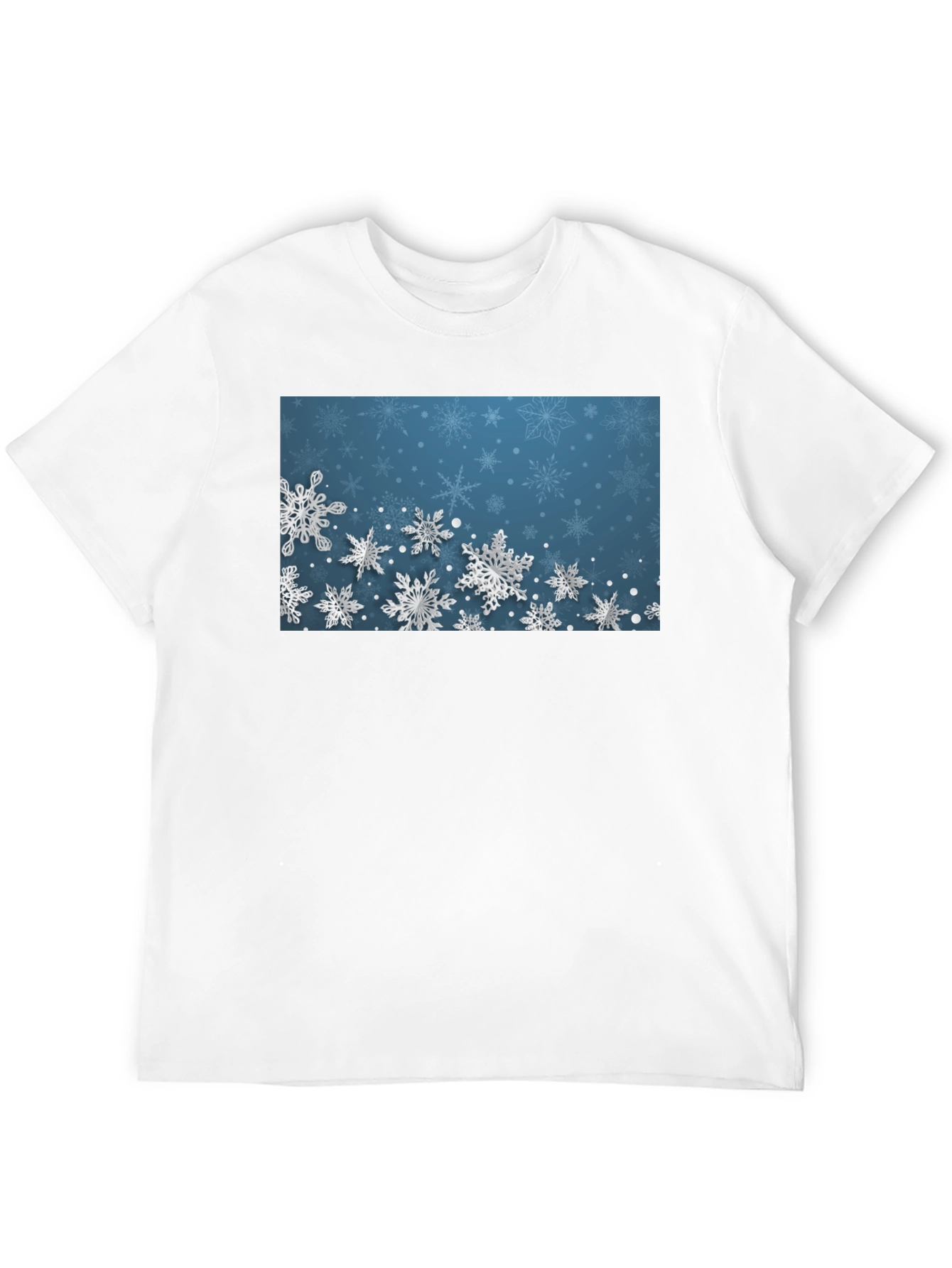 Snowflake Graphic Black T-Shirt