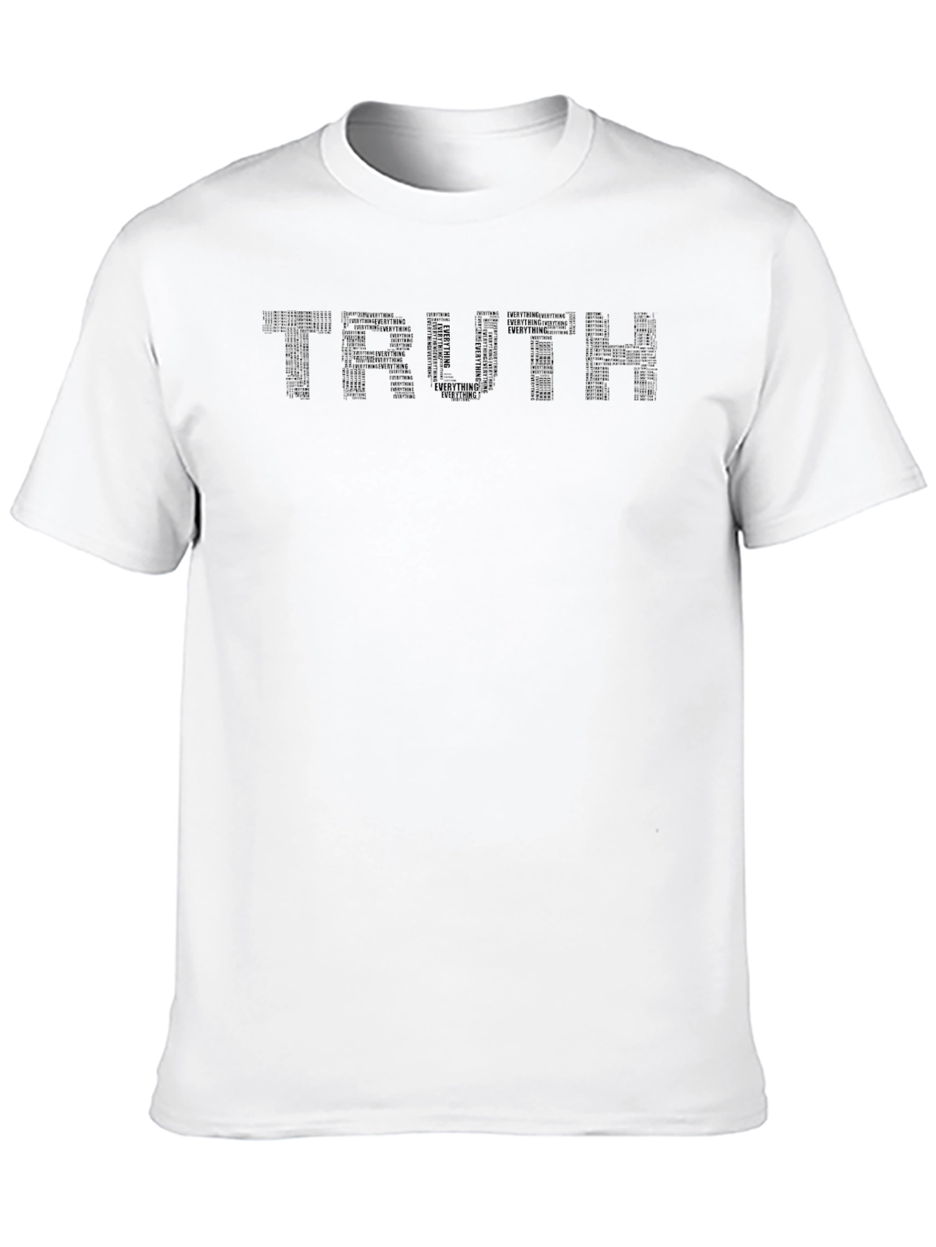 Truth Word Art Black Graphic T-Shirt