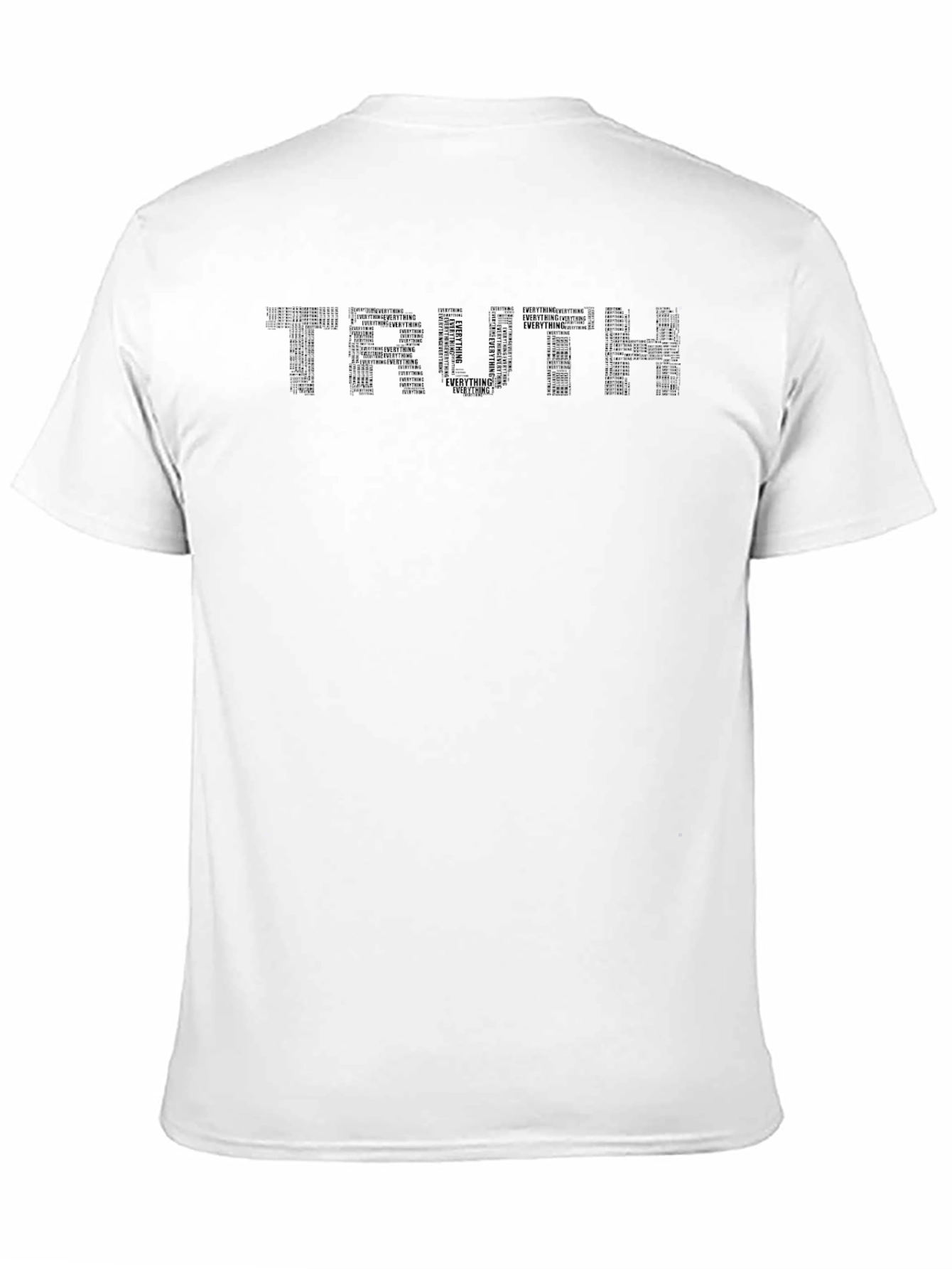 Truth Word Art Black Graphic T-Shirt