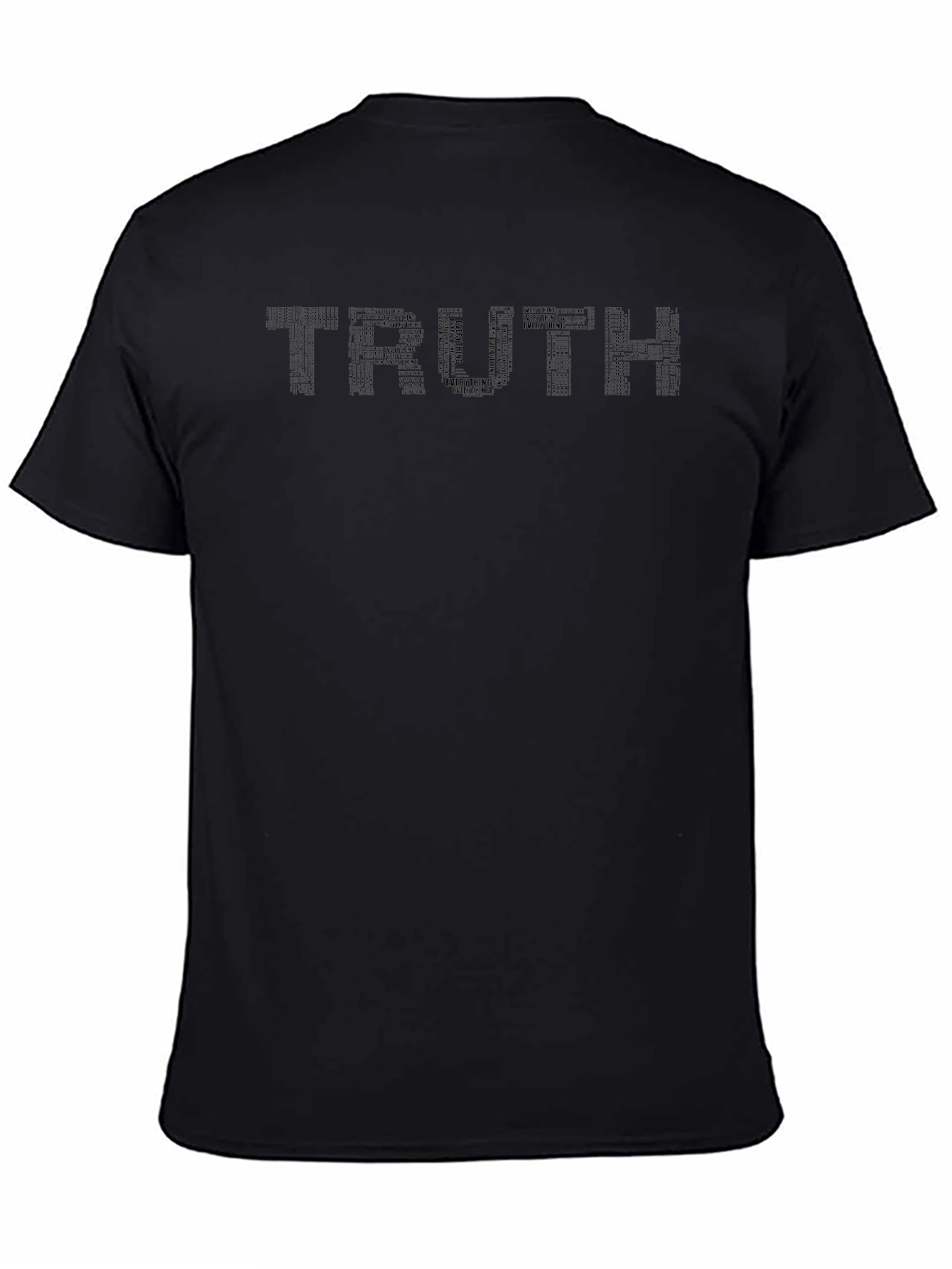 Truth Word Art Black Graphic T-Shirt