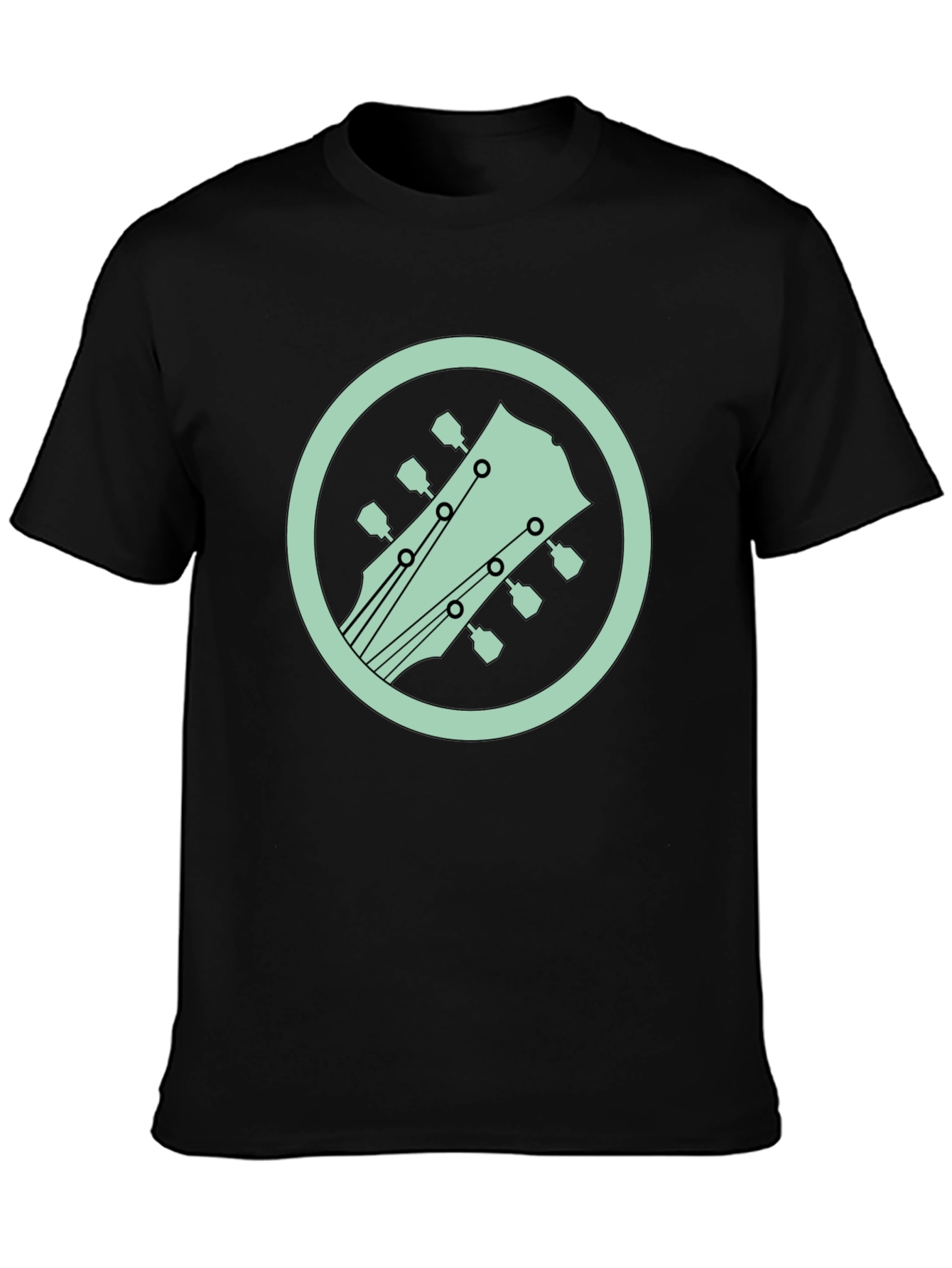 Guitar Headstock Graphic Tee - Cool Musician Style