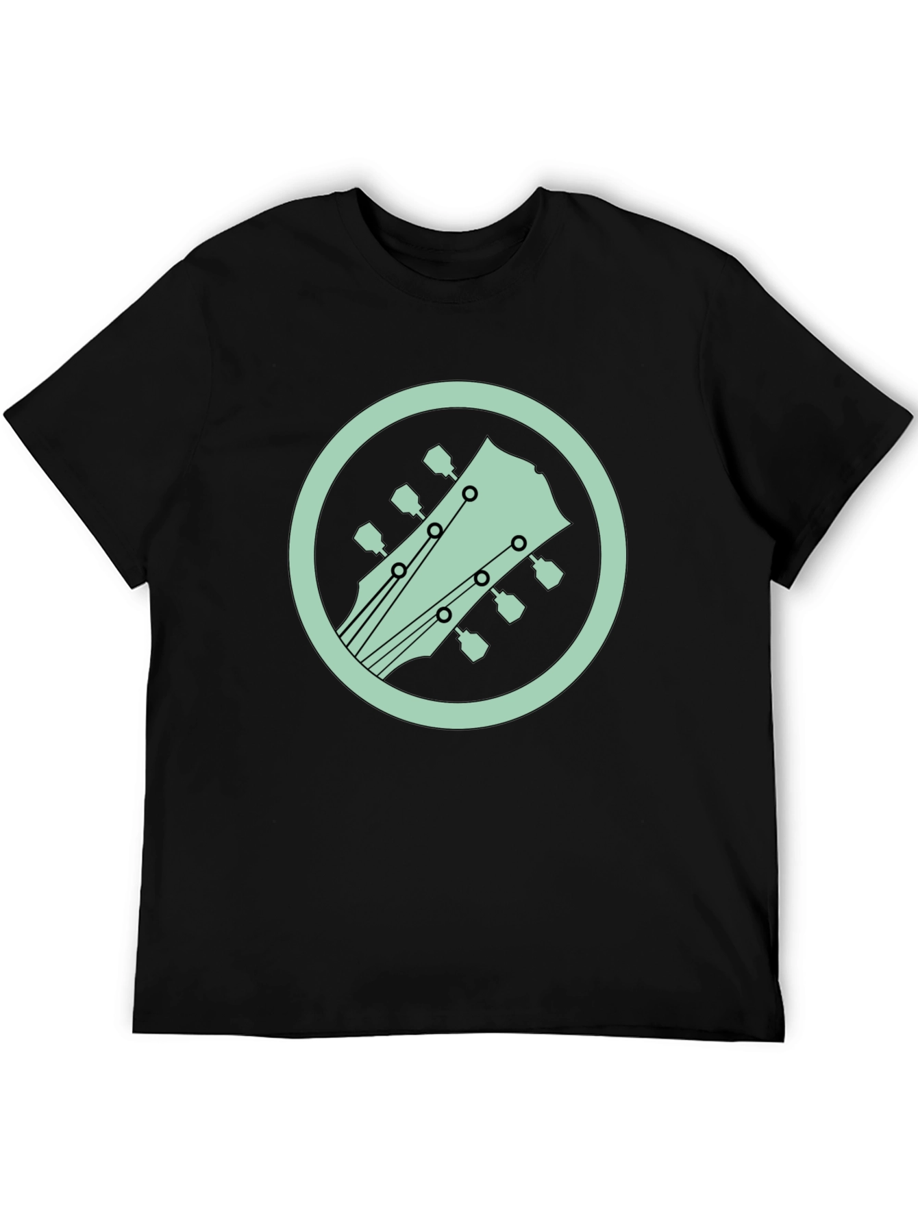Guitar Headstock Graphic Tee - Cool Musician Style