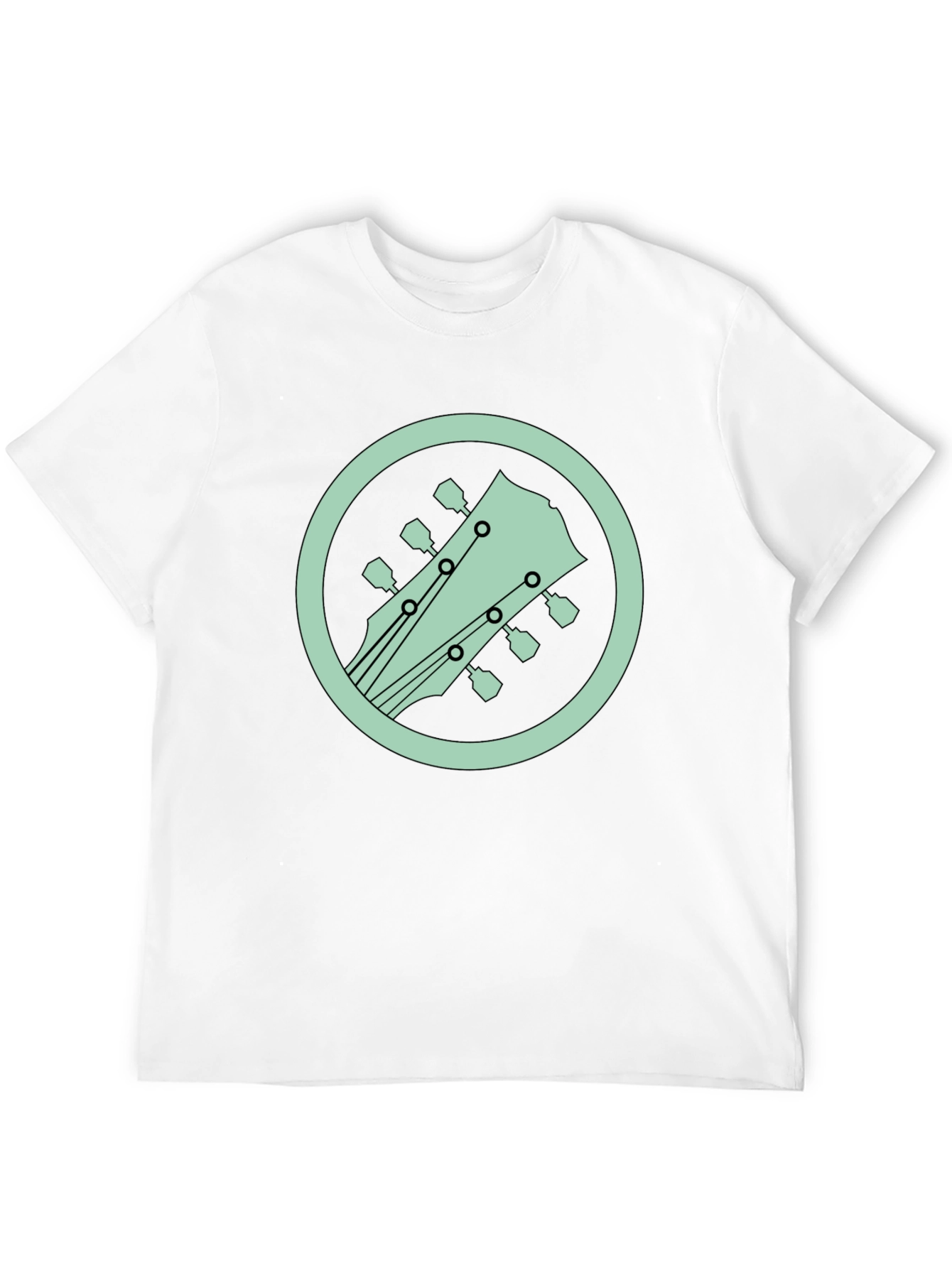 Guitar Headstock Graphic Tee - Cool Musician Style