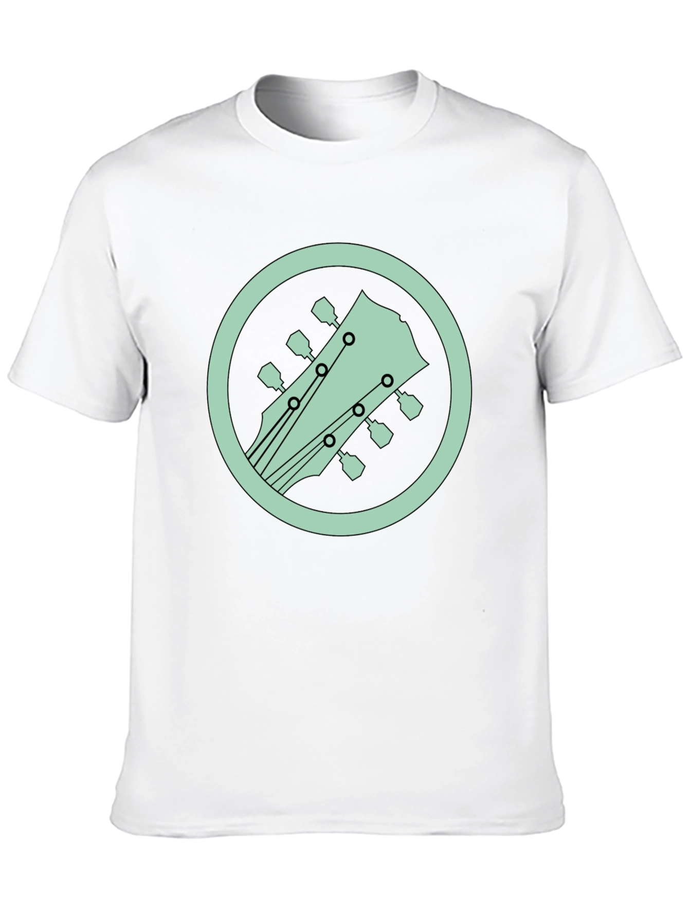 Guitar Headstock Graphic Tee - Cool Musician Style