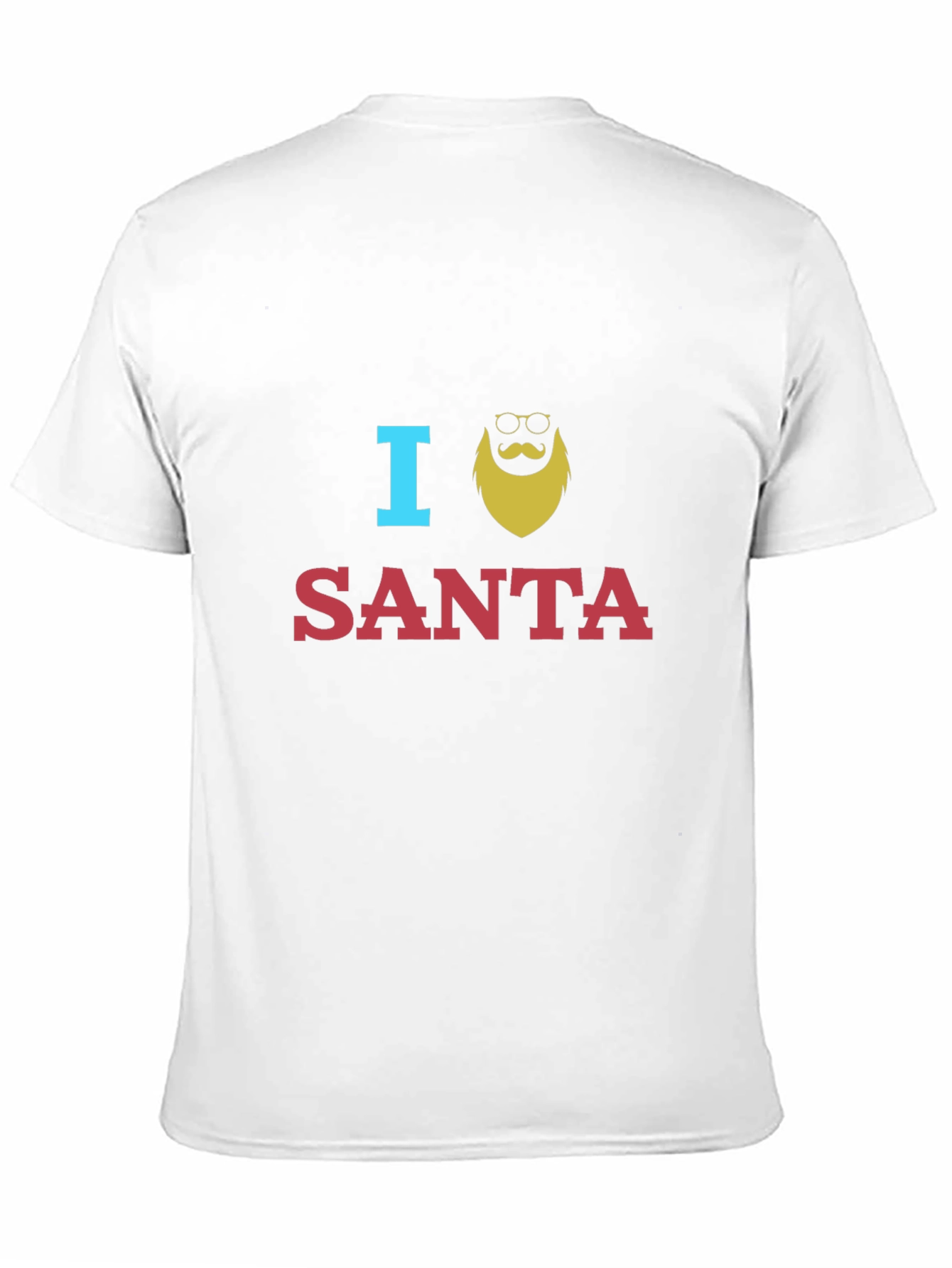 I Love Santa T-Shirt Funny Christmas Tee