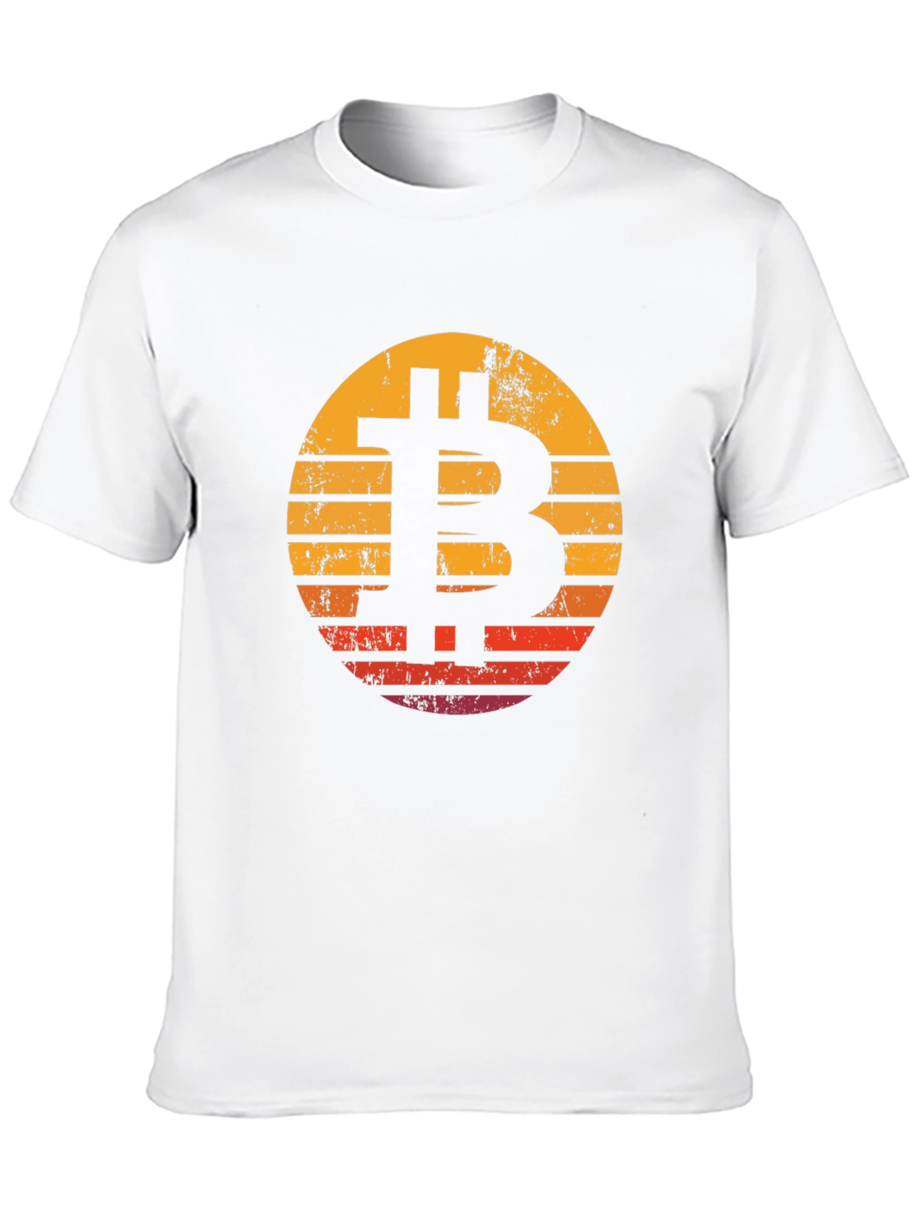 Bitcoin Sunset Black T-Shirt Crypto Currency Tee