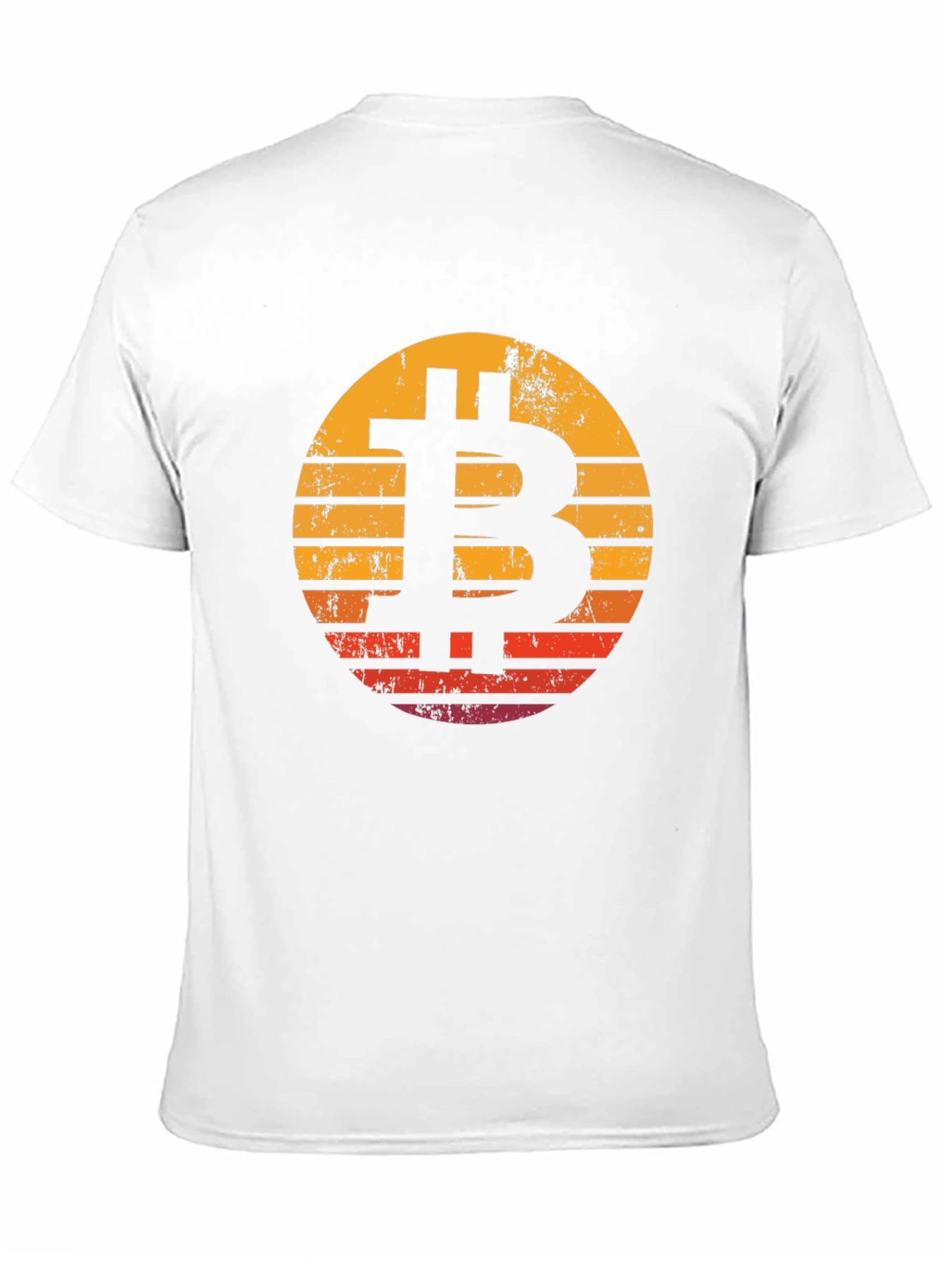 Bitcoin Sunset Black T-Shirt Crypto Currency Tee