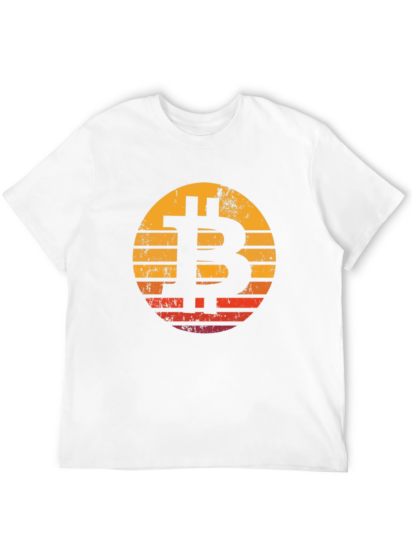Bitcoin Sunset Black T-Shirt Crypto Currency Tee