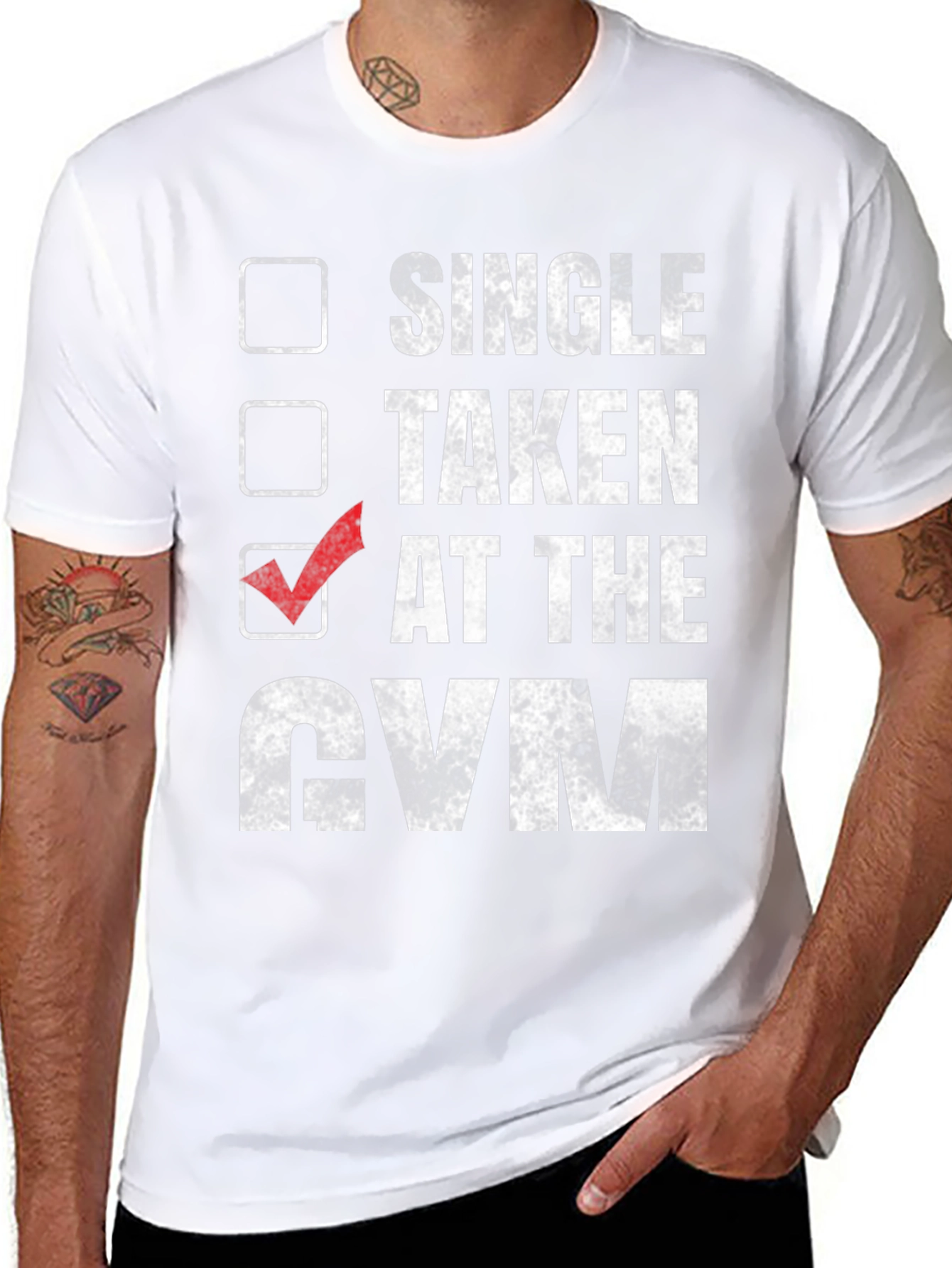 Gym Humor T-Shirt: Taken at the Gym