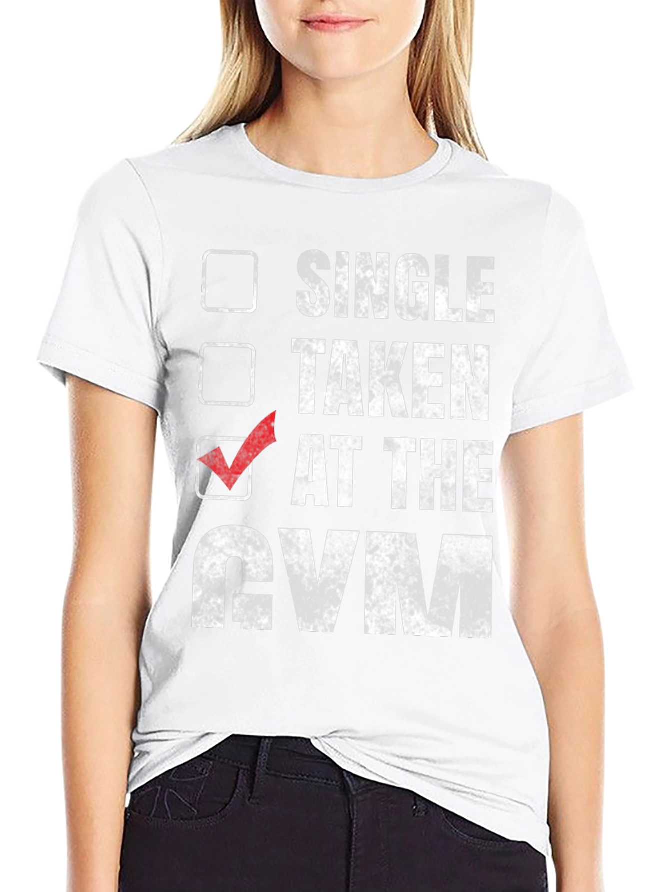 Gym Humor T-Shirt: Taken at the Gym