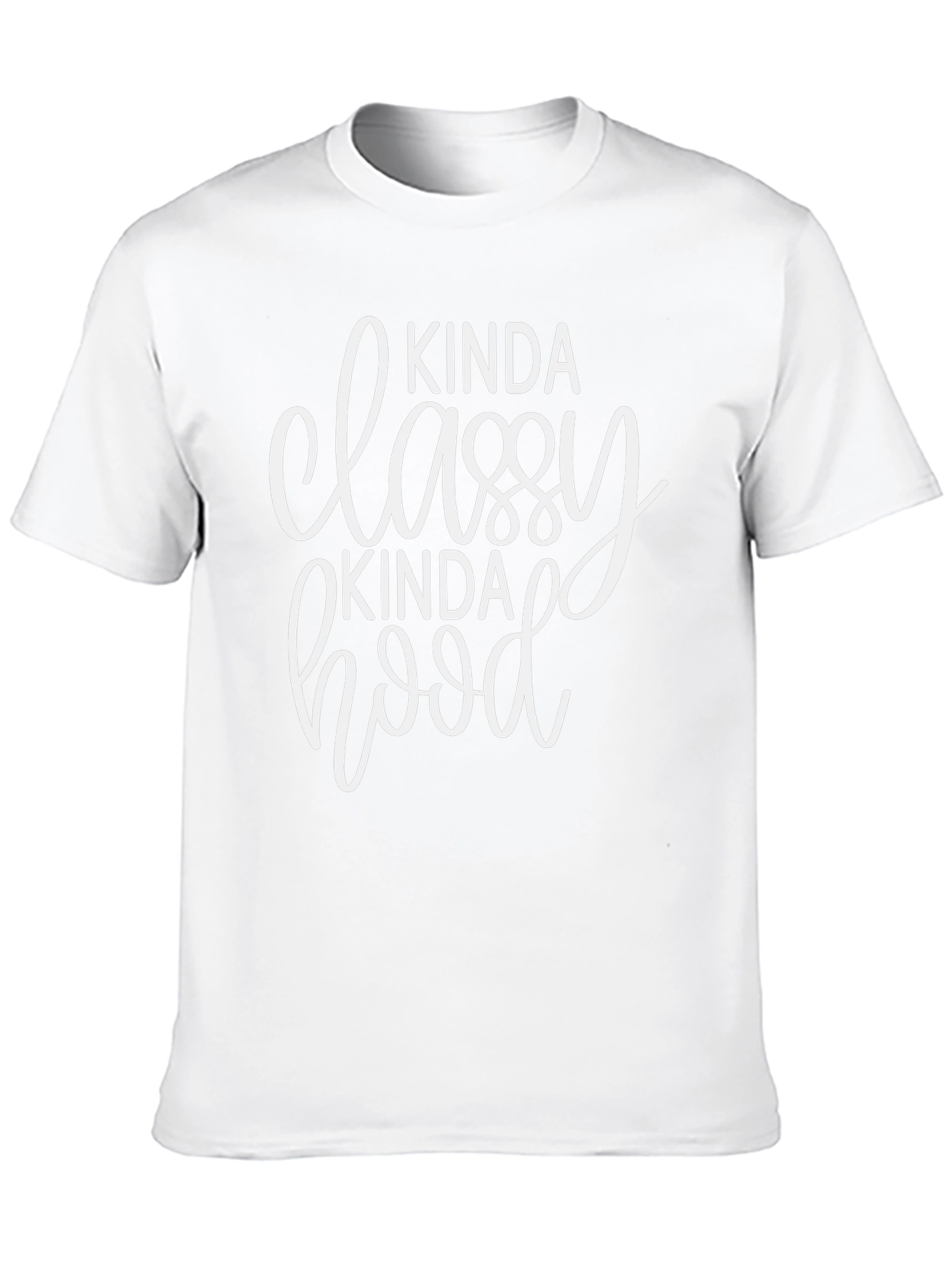 Kinda Classy Kinda Hood Graphic Tee - Black