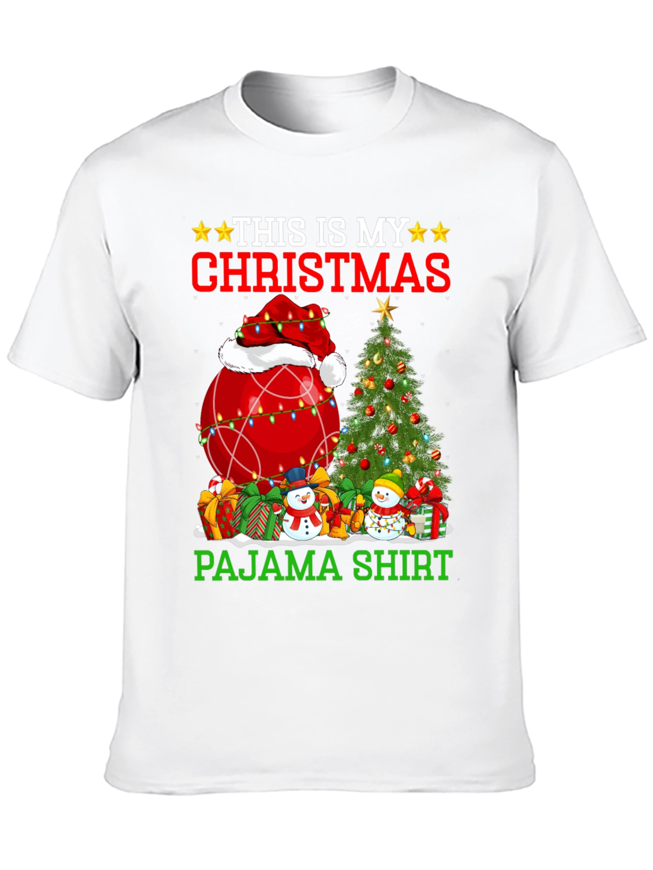 Christmas Pajama Shirt Graphic Tee