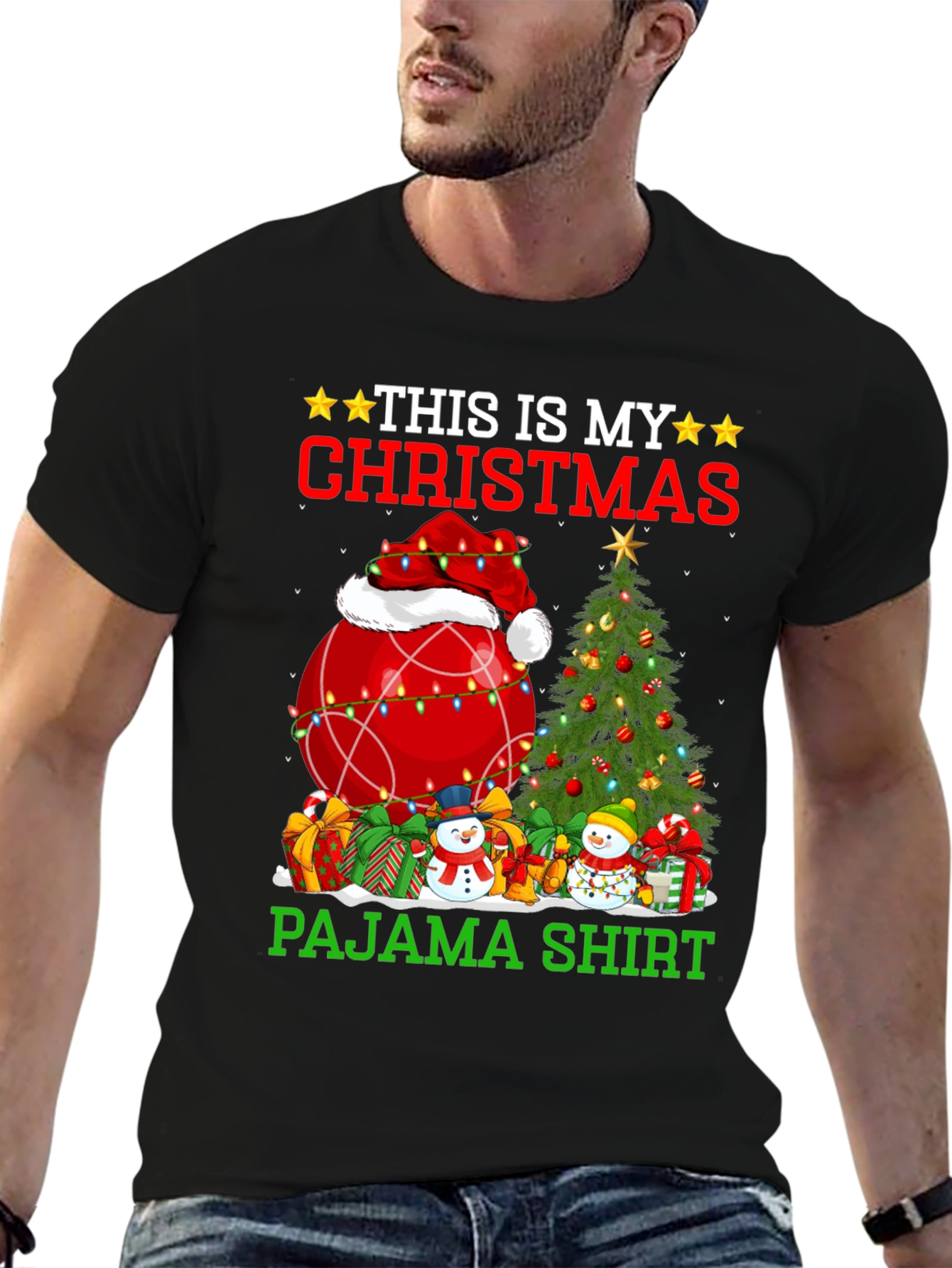 Christmas Pajama Shirt Graphic Tee