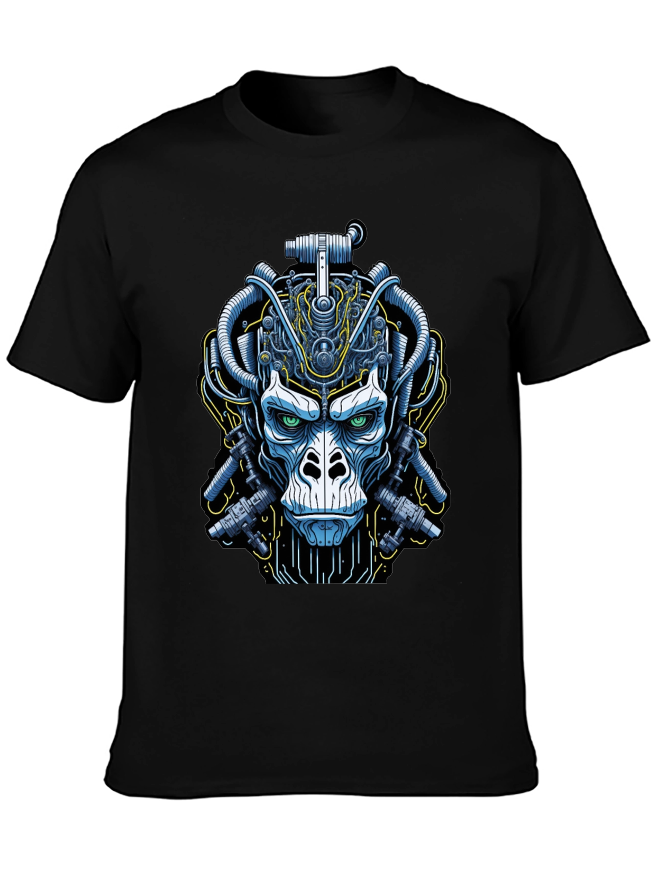 Cyberpunk Gorilla Graphic Tee - Unique Design