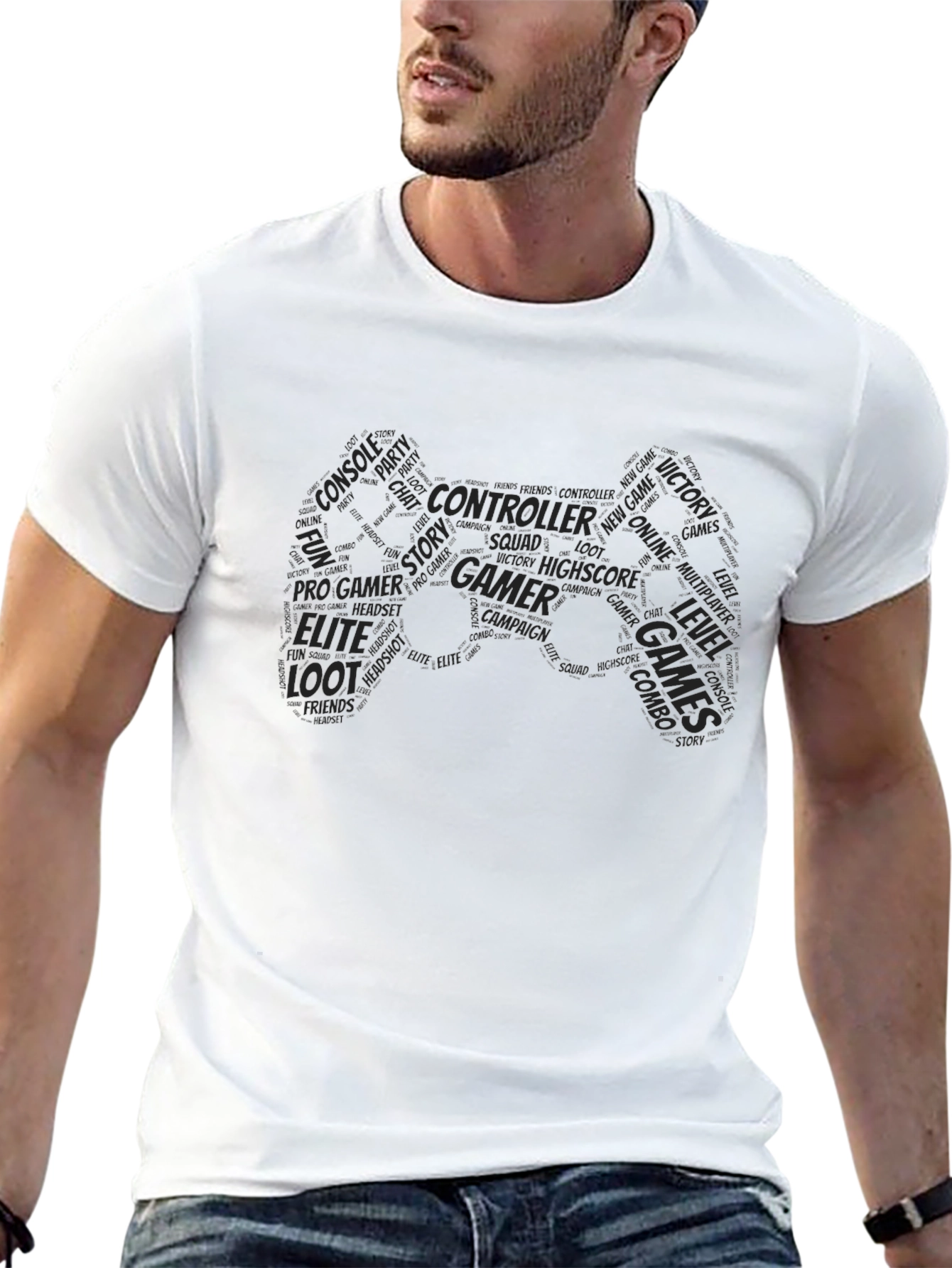 Gamer Word Art T-Shirt
