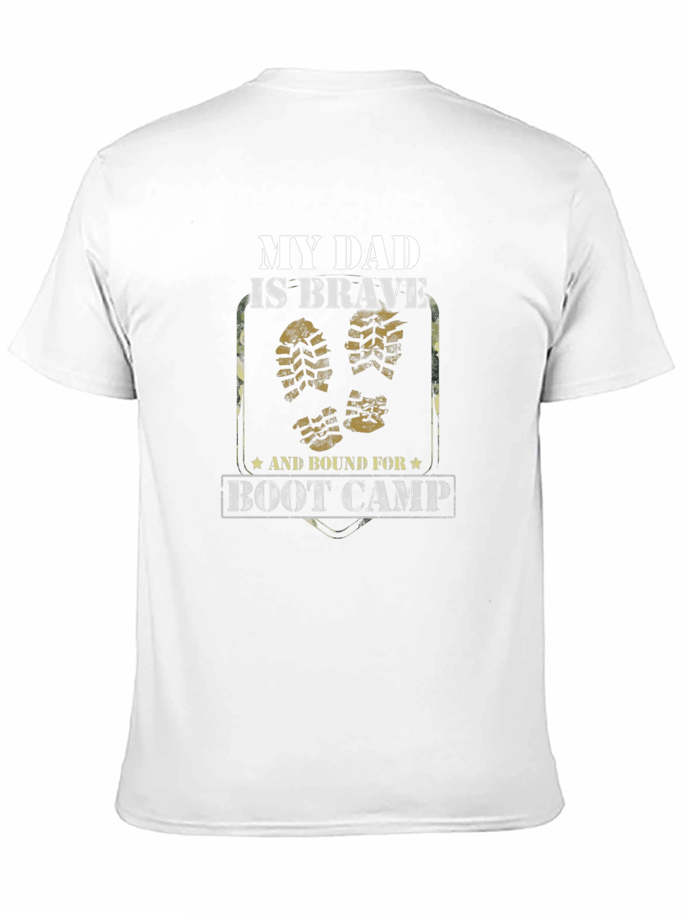 My Dad is Brave Boot Camp Graphic T-Shirt