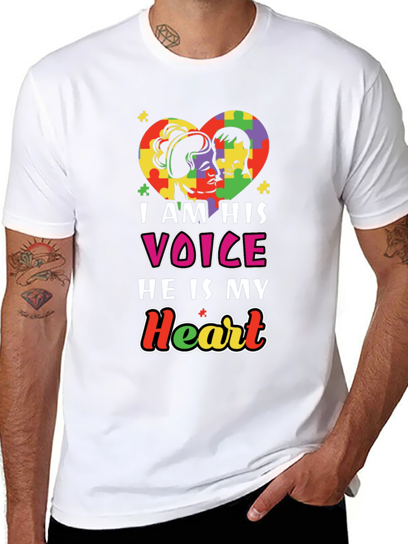 Autism Awareness T-Shirt - I am His Voice