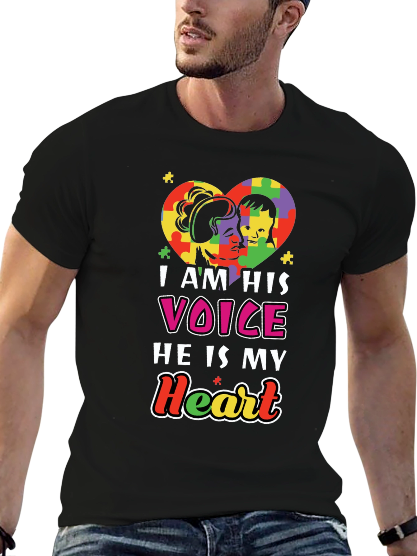 Autism Awareness T-Shirt - I am His Voice