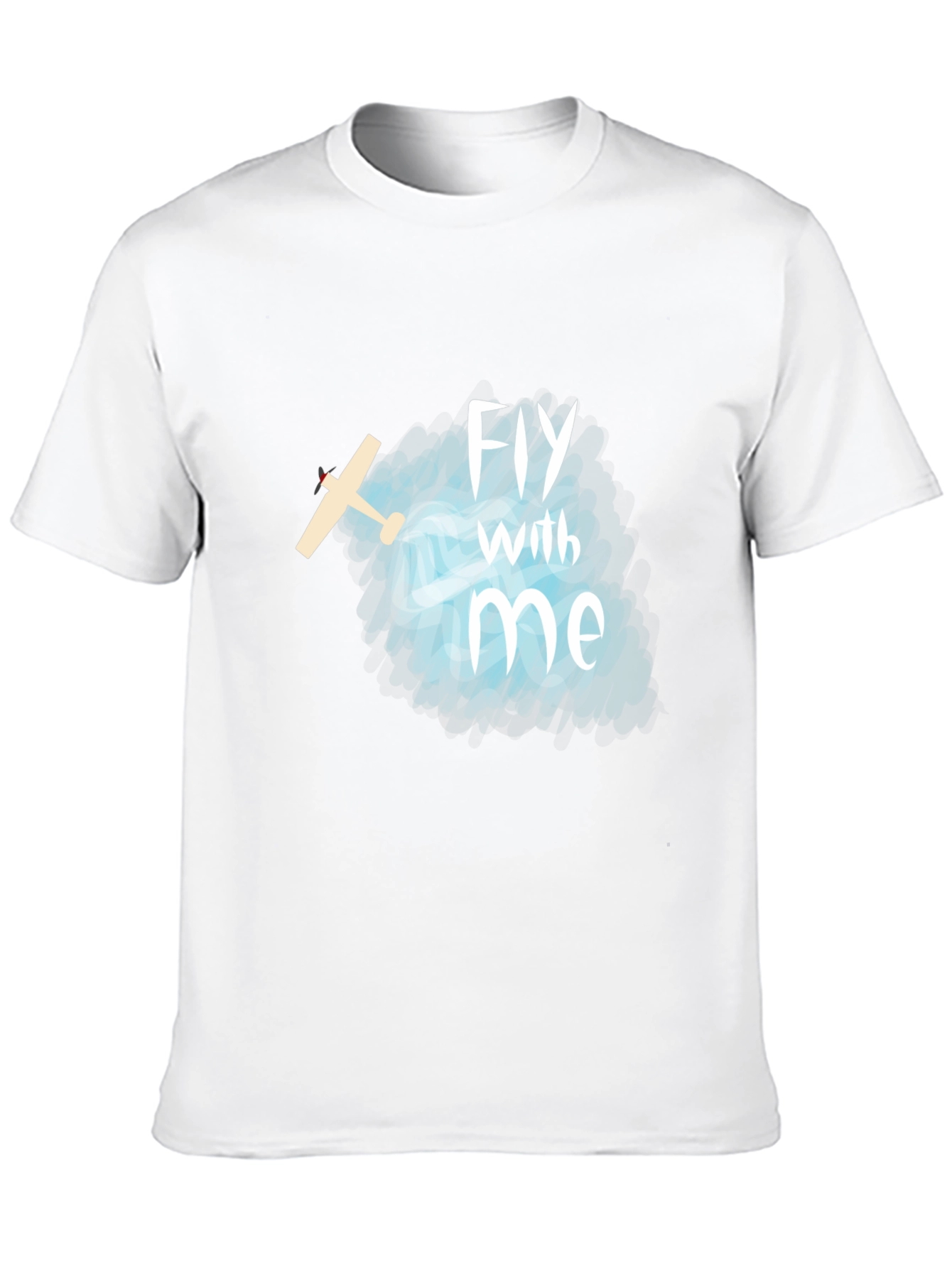 Fly With Me T-Shirt - Airplane Graphic Tee