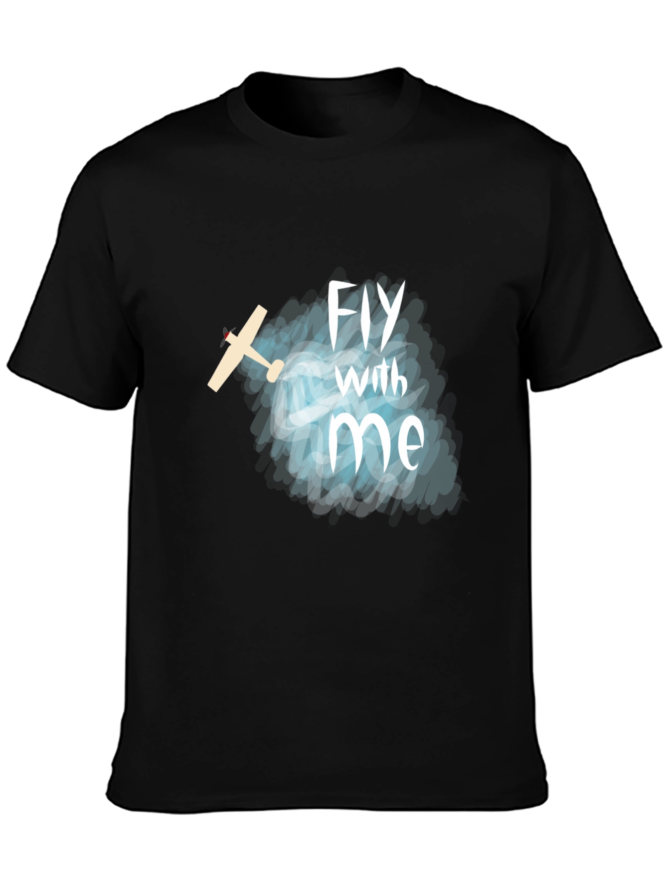 Fly With Me T-Shirt - Airplane Graphic Tee