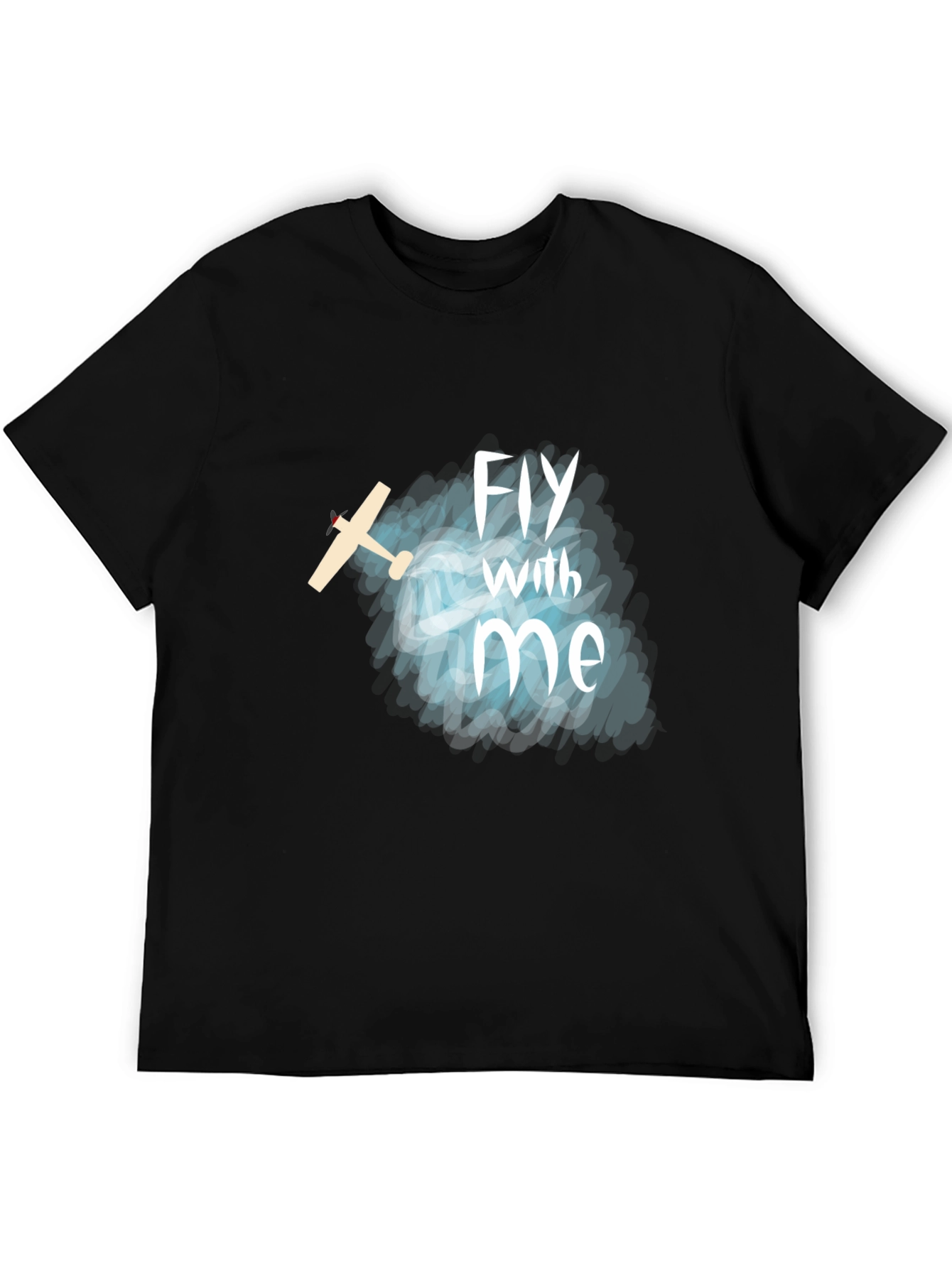 Fly With Me T-Shirt - Airplane Graphic Tee