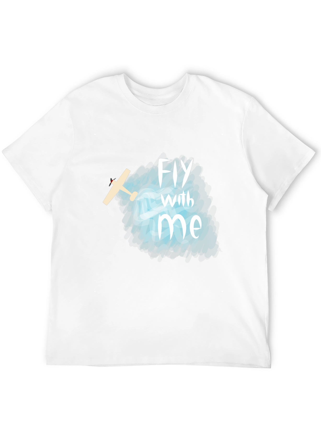 Fly With Me T-Shirt - Airplane Graphic Tee