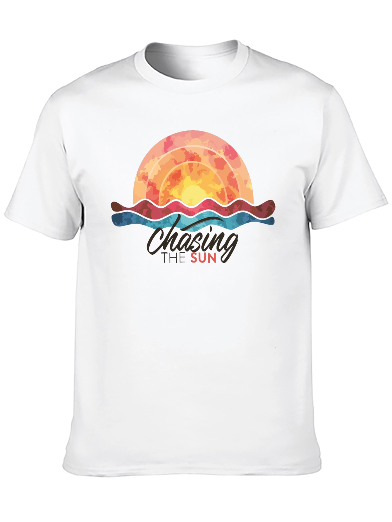 Chasing the Sun Graphic Tee - Stylish Black T-Shirt