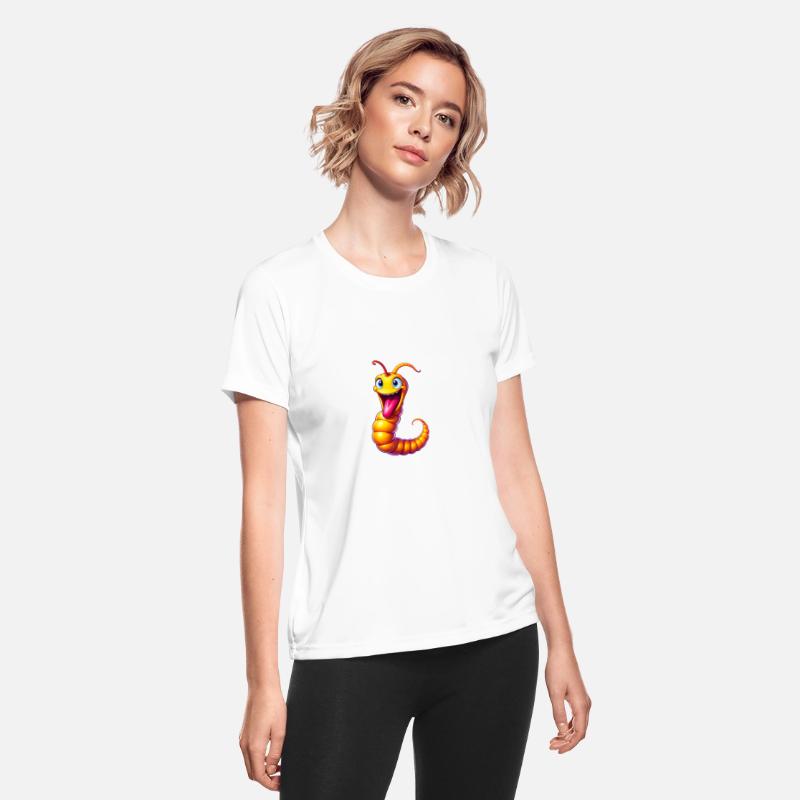 A Cartoonish Worm in a Playful Pose