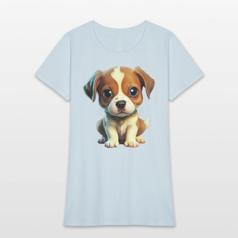 A dog sits and looks at you