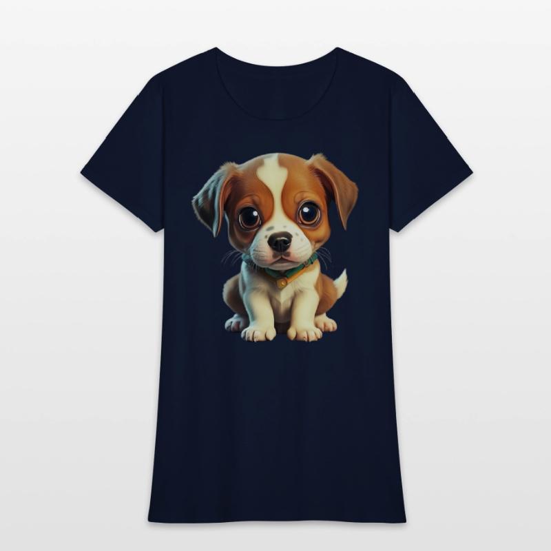 A dog sits and looks at you