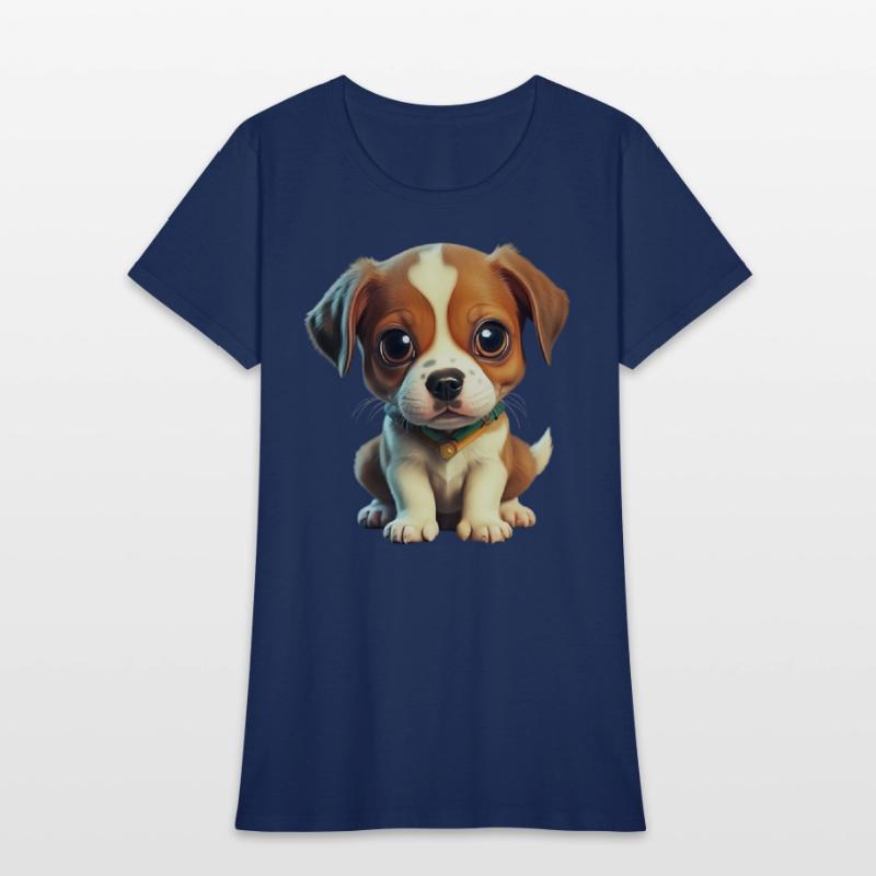 A dog sits and looks at you