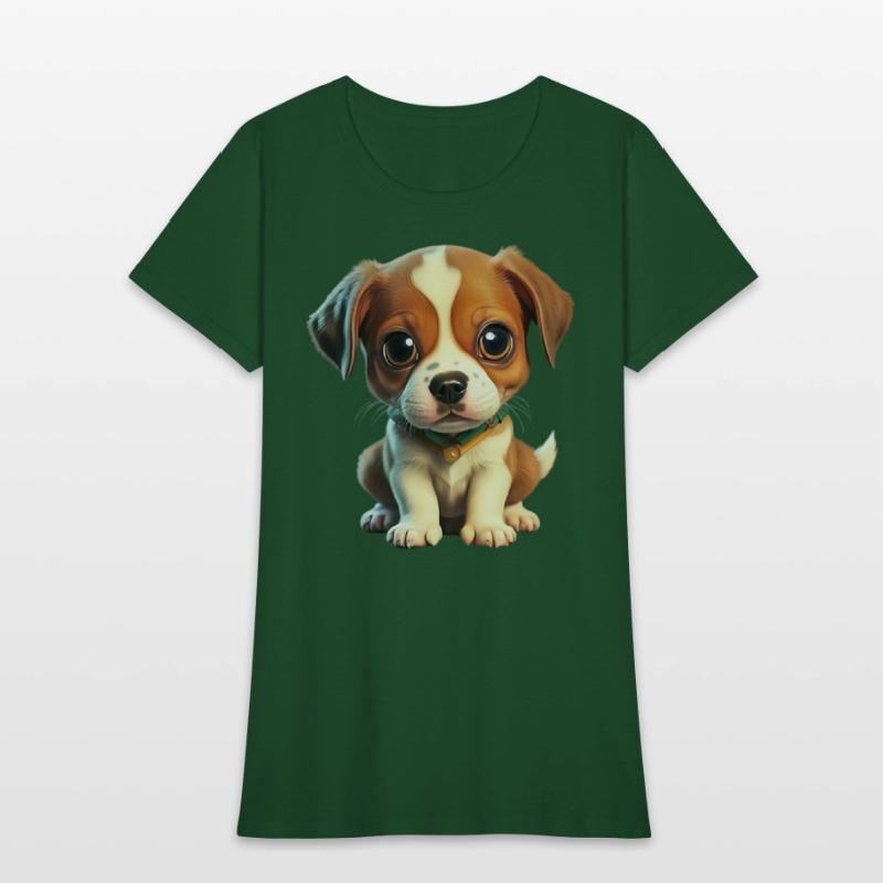 A dog sits and looks at you