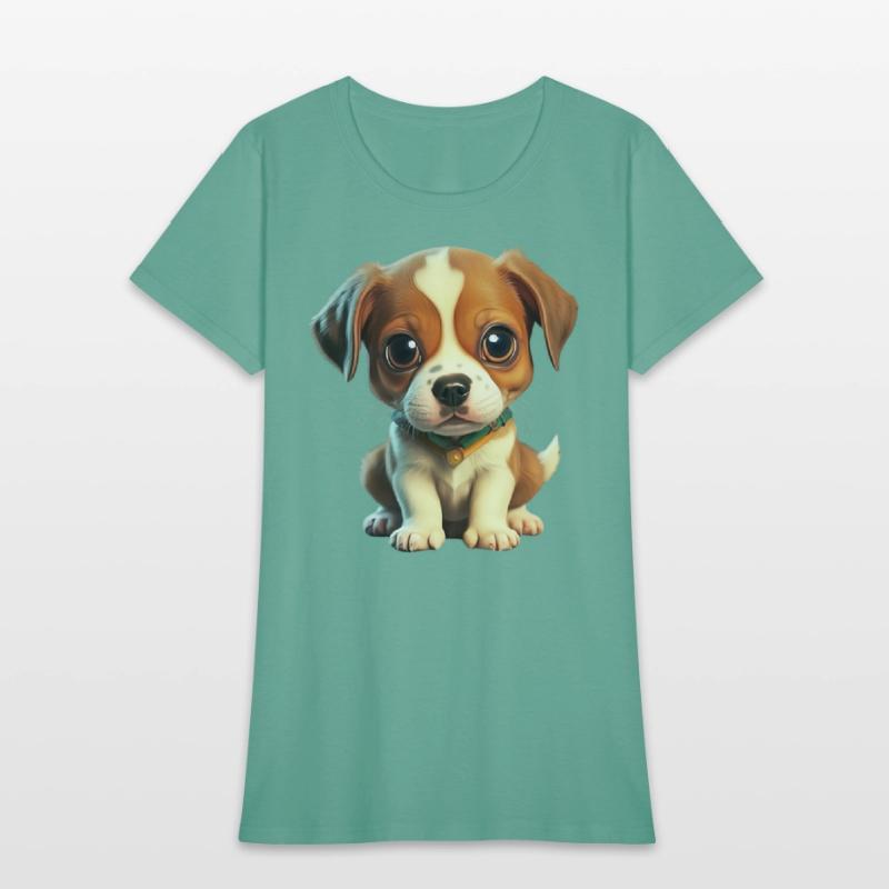 A dog sits and looks at you