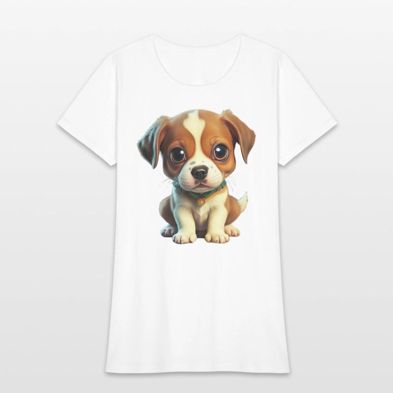 A dog sits and looks at you