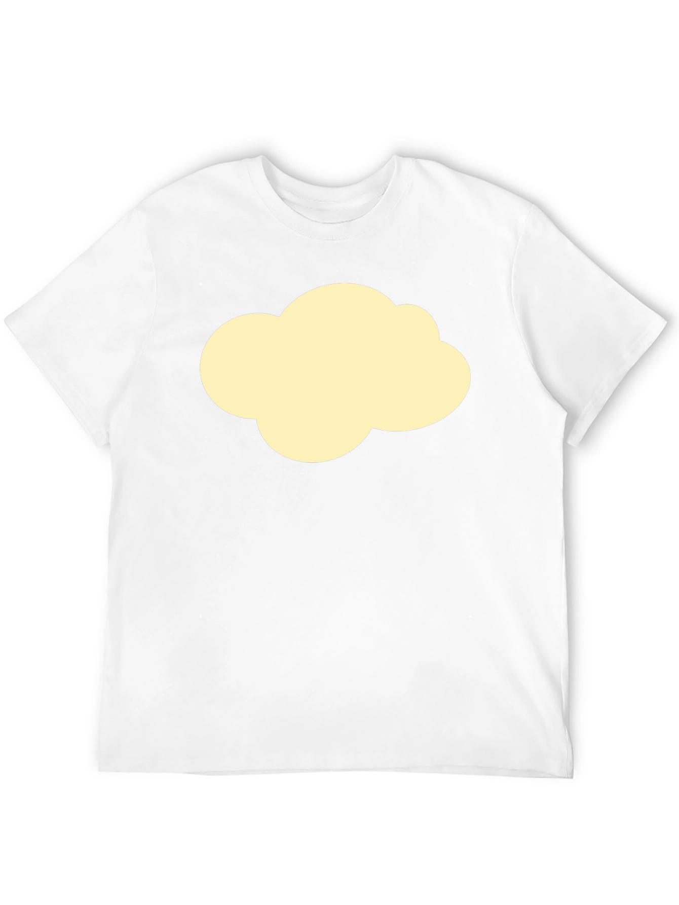 Cloud Graphic Tee - Black Cotton Casual T-Shirt