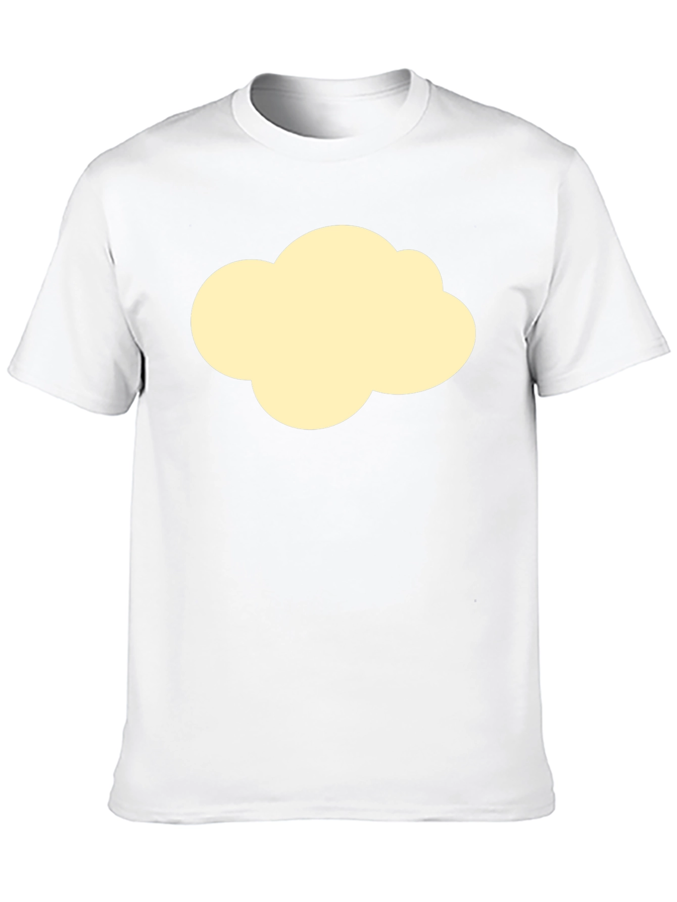 Cloud Graphic Tee - Black Cotton Casual T-Shirt