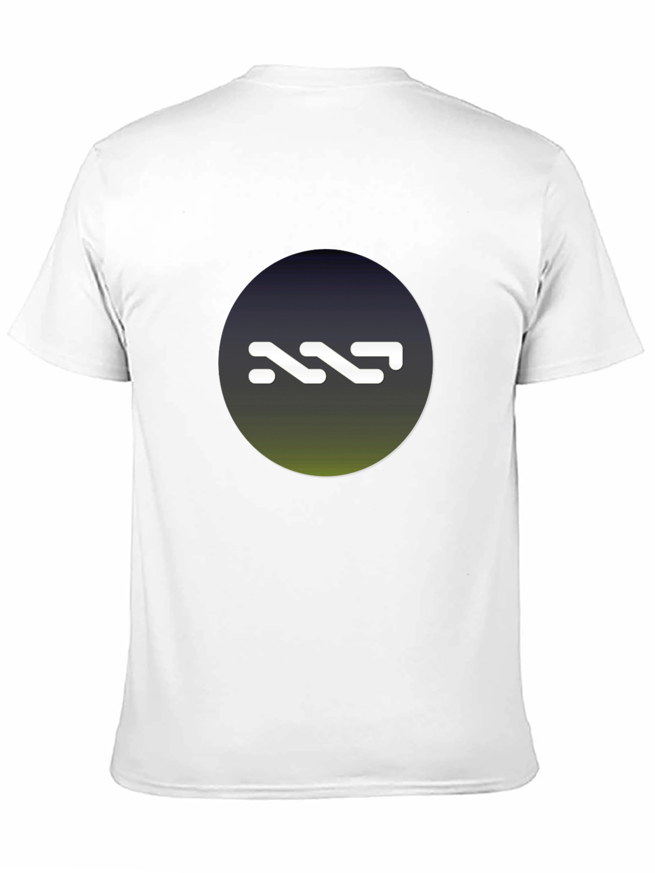 NNN Logo Black T-Shirt - Gradient Circle Design
