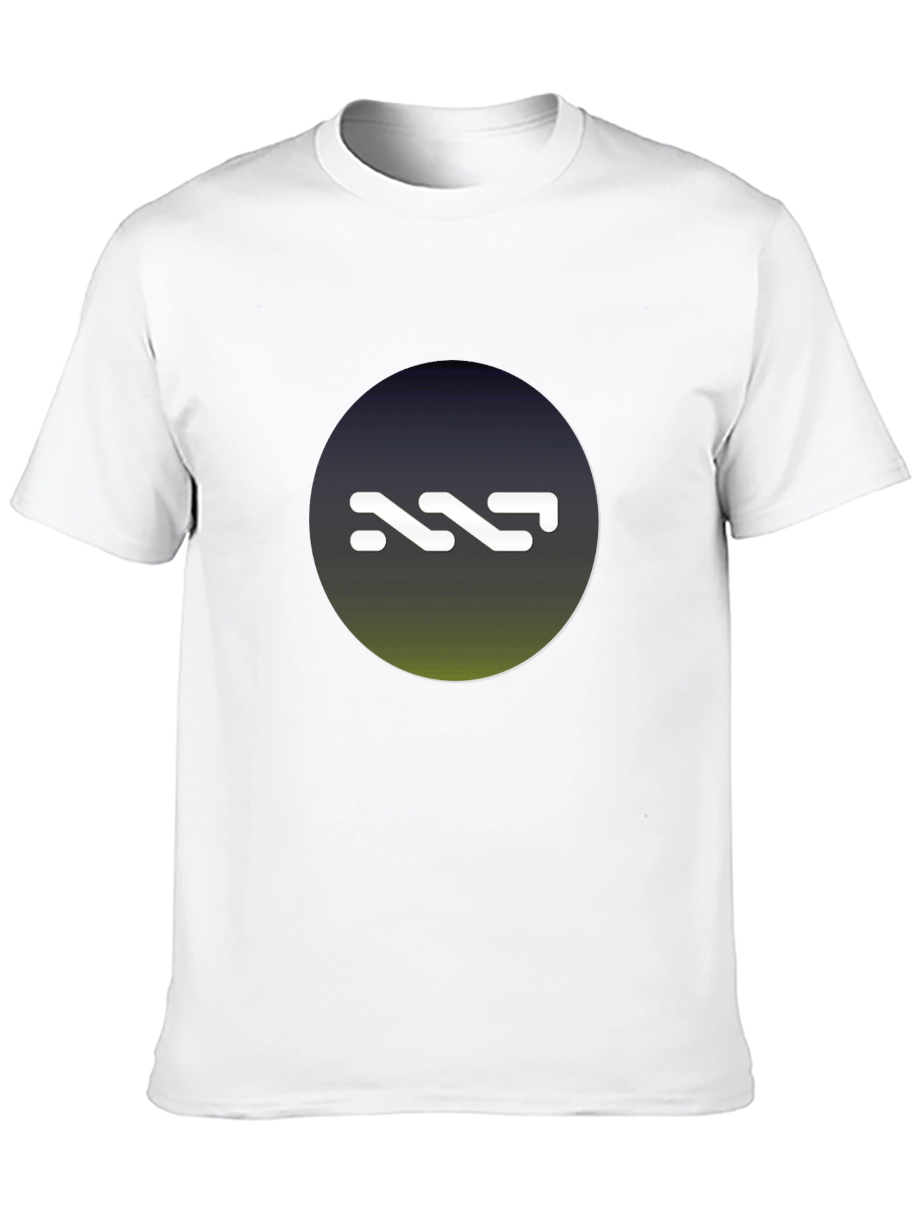 NNN Logo Black T-Shirt - Gradient Circle Design