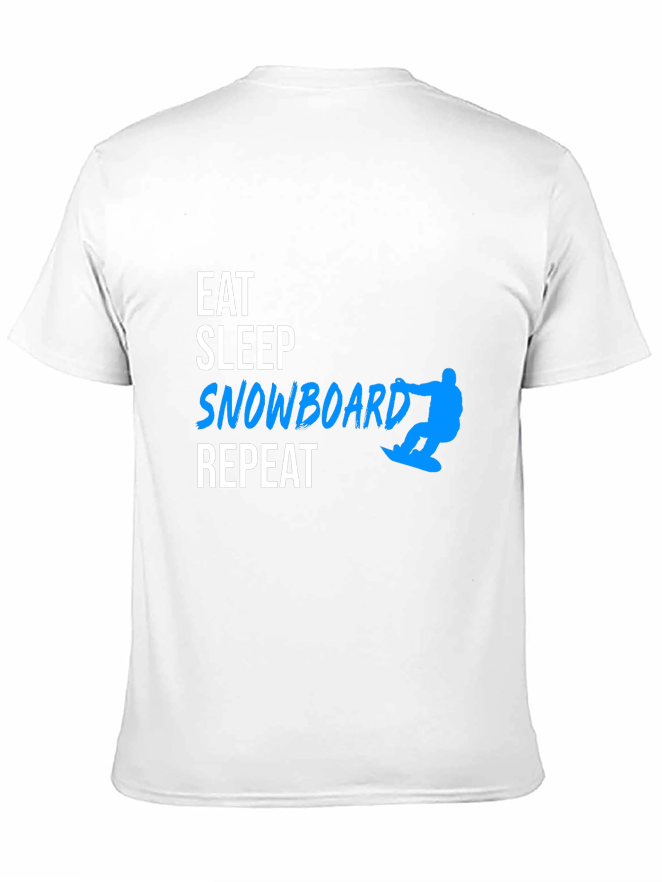 Eat Sleep Snowboard Repeat Black T-Shirt