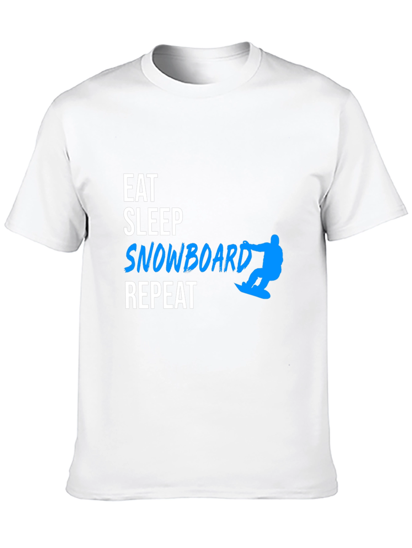 Eat Sleep Snowboard Repeat Black T-Shirt