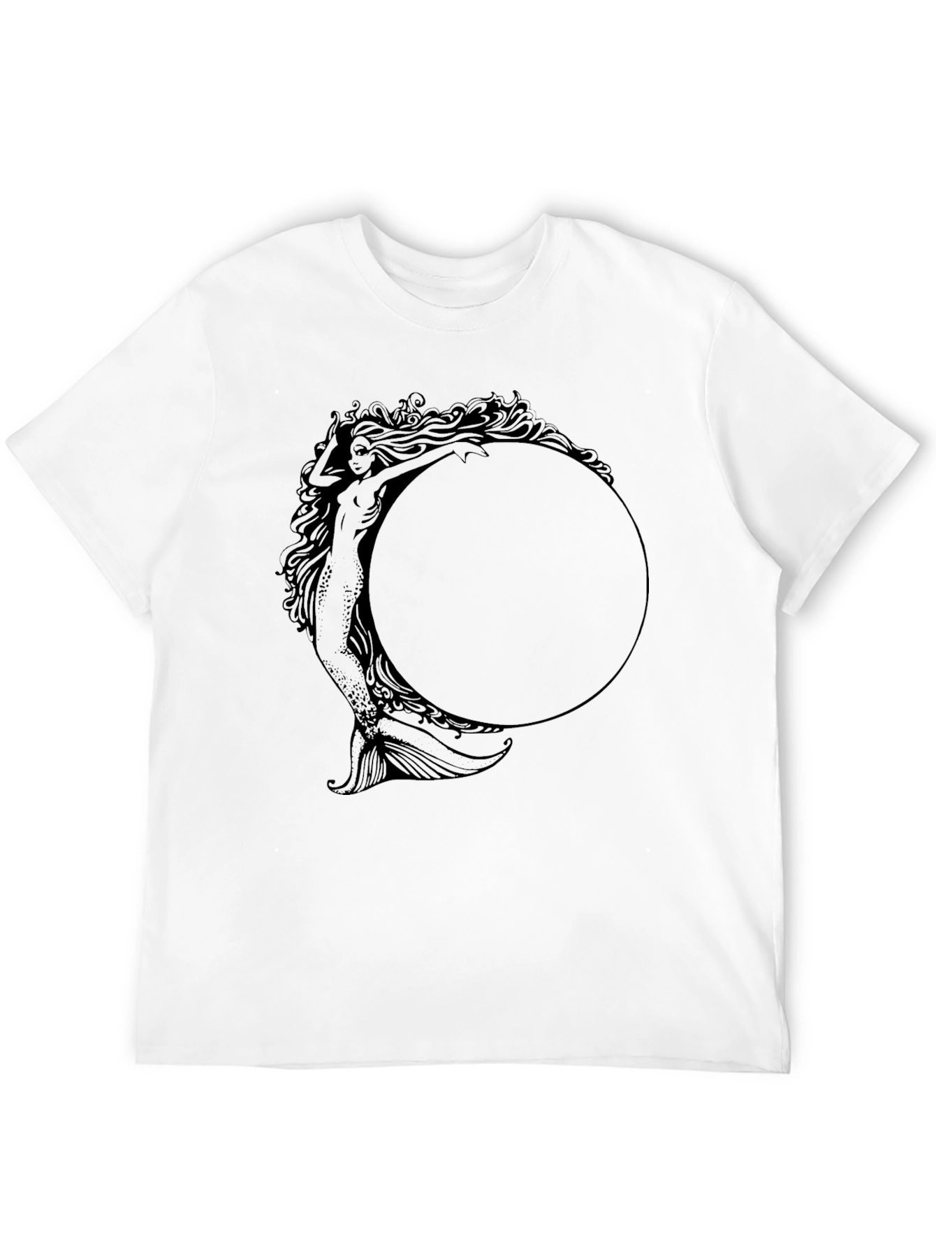 Mystic Mermaid Graphic Tee - Unisex Black T-Shirt