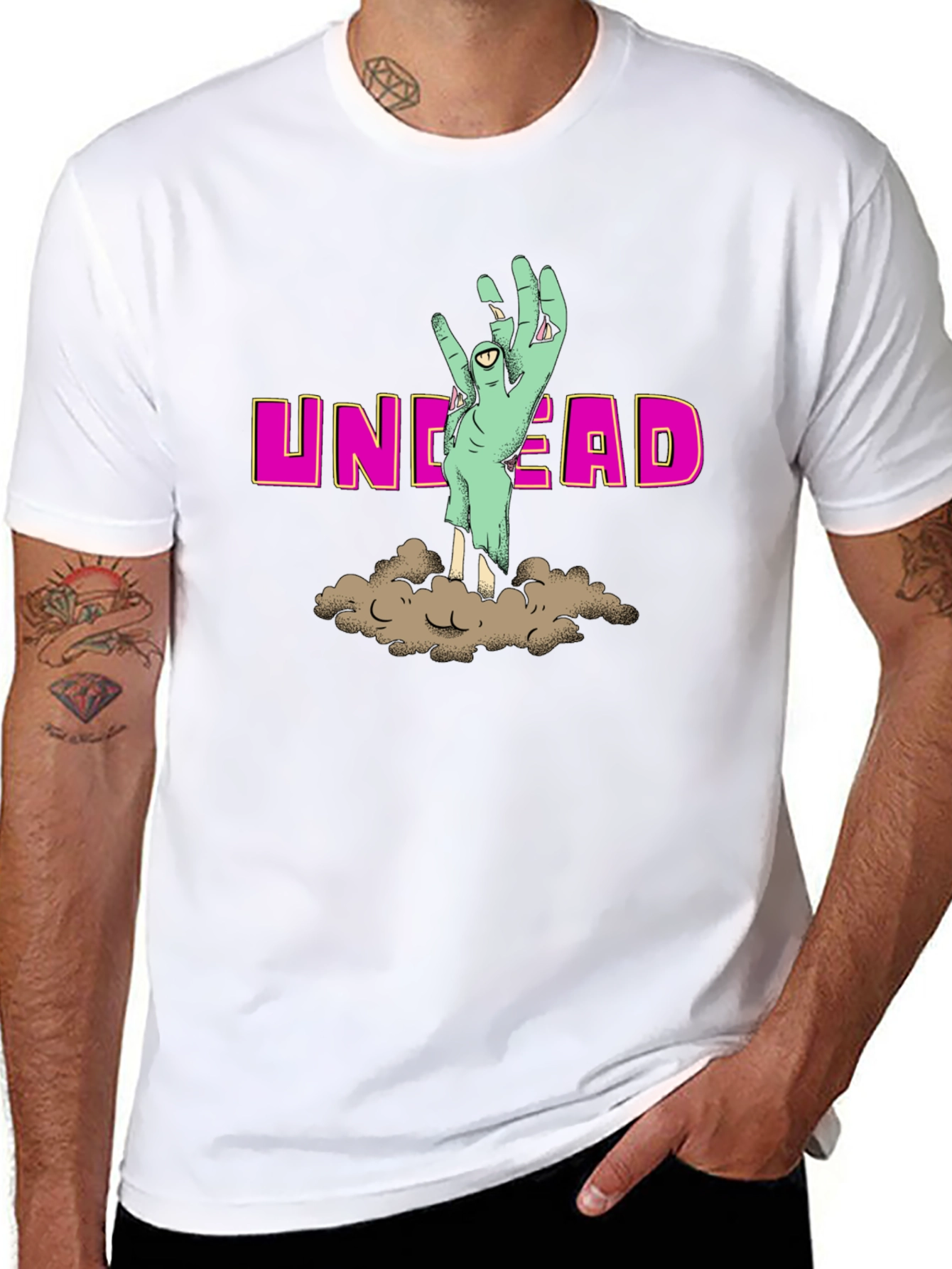 Undead Graphic Tee - Zombie Hand T-Shirt