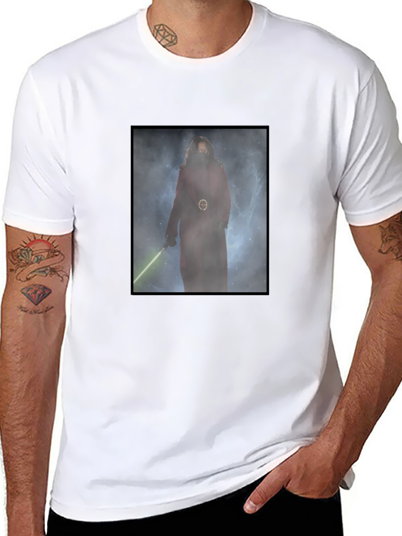 Darth Revan T-Shirt - Green Lightsaber