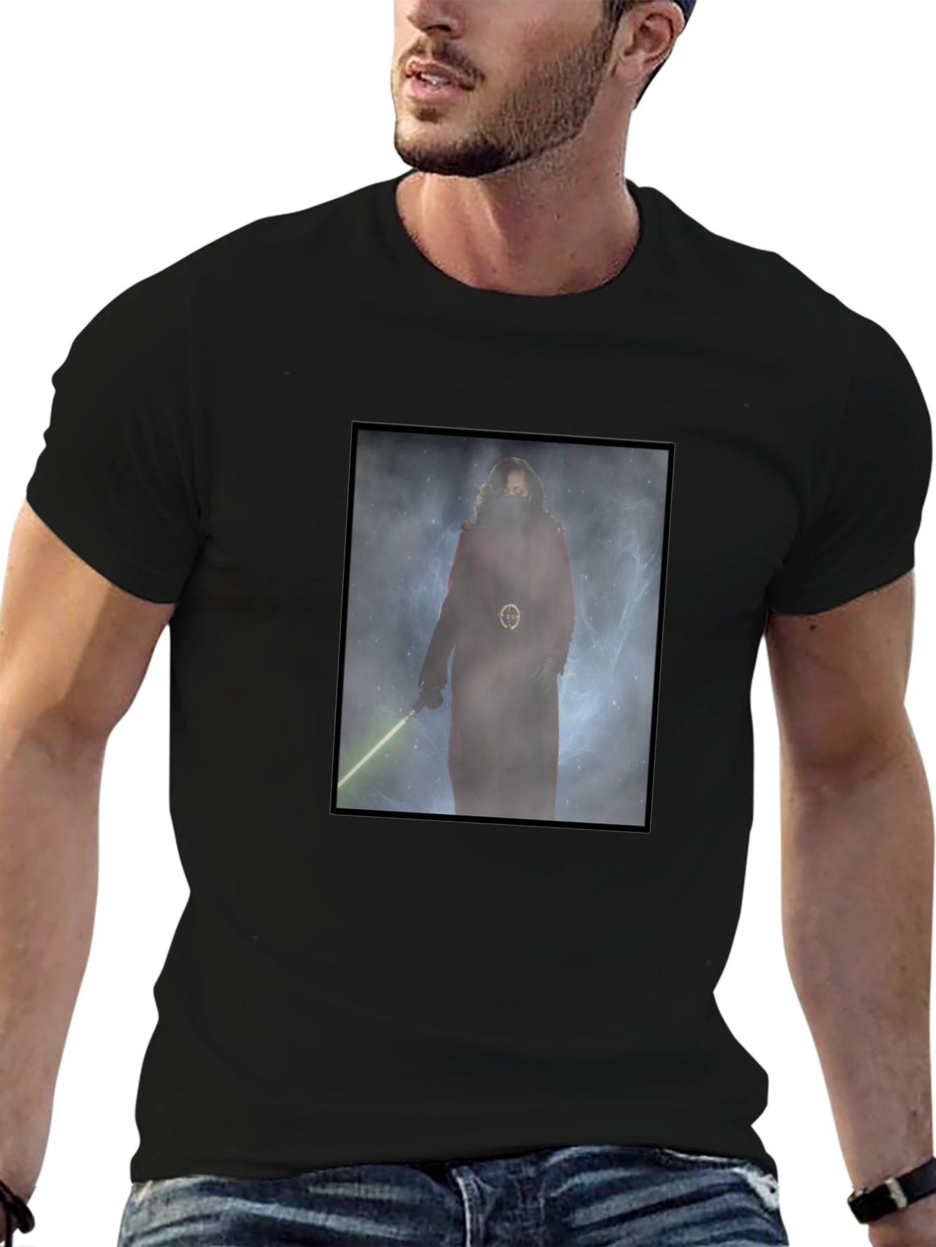 Darth Revan T-Shirt - Green Lightsaber