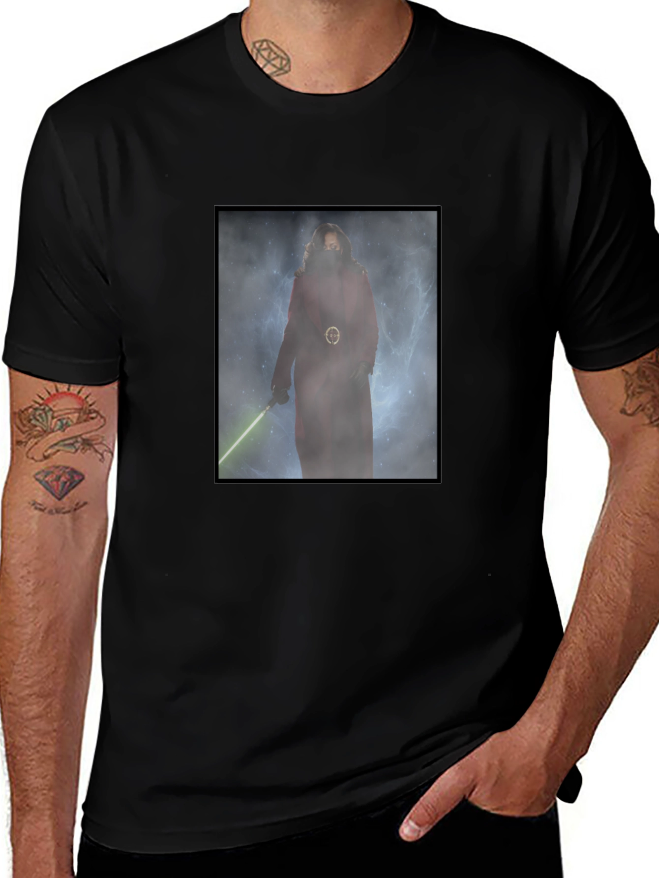 Darth Revan T-Shirt - Green Lightsaber